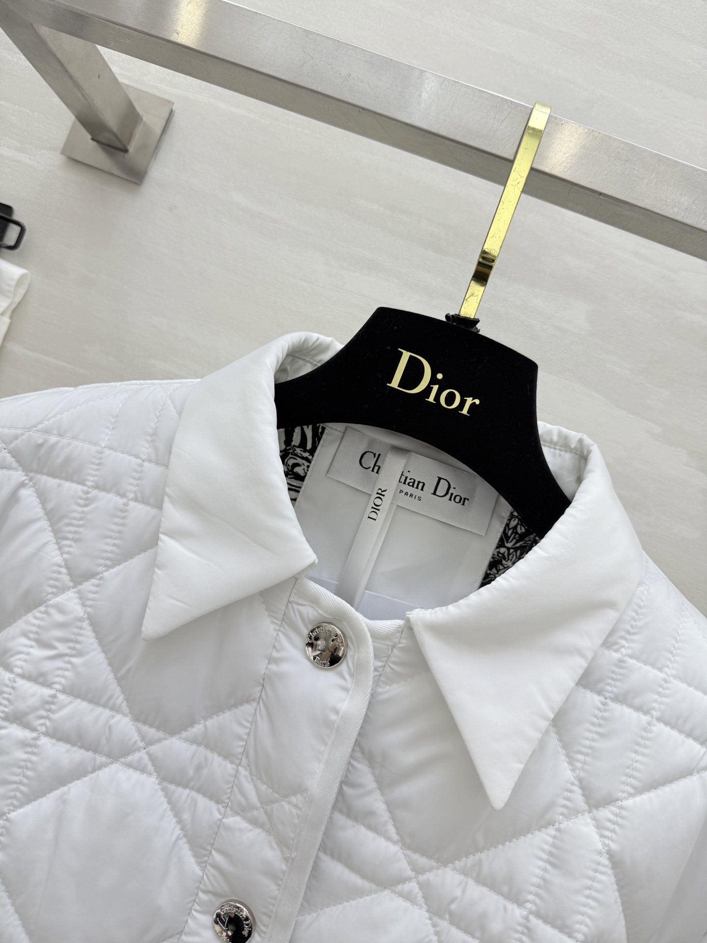#DIO♡²⁵秋冬新款 戴妃藤格纹翻领棉服外套 高品质定制 现货首发size：S/M/L（s码肩宽：42