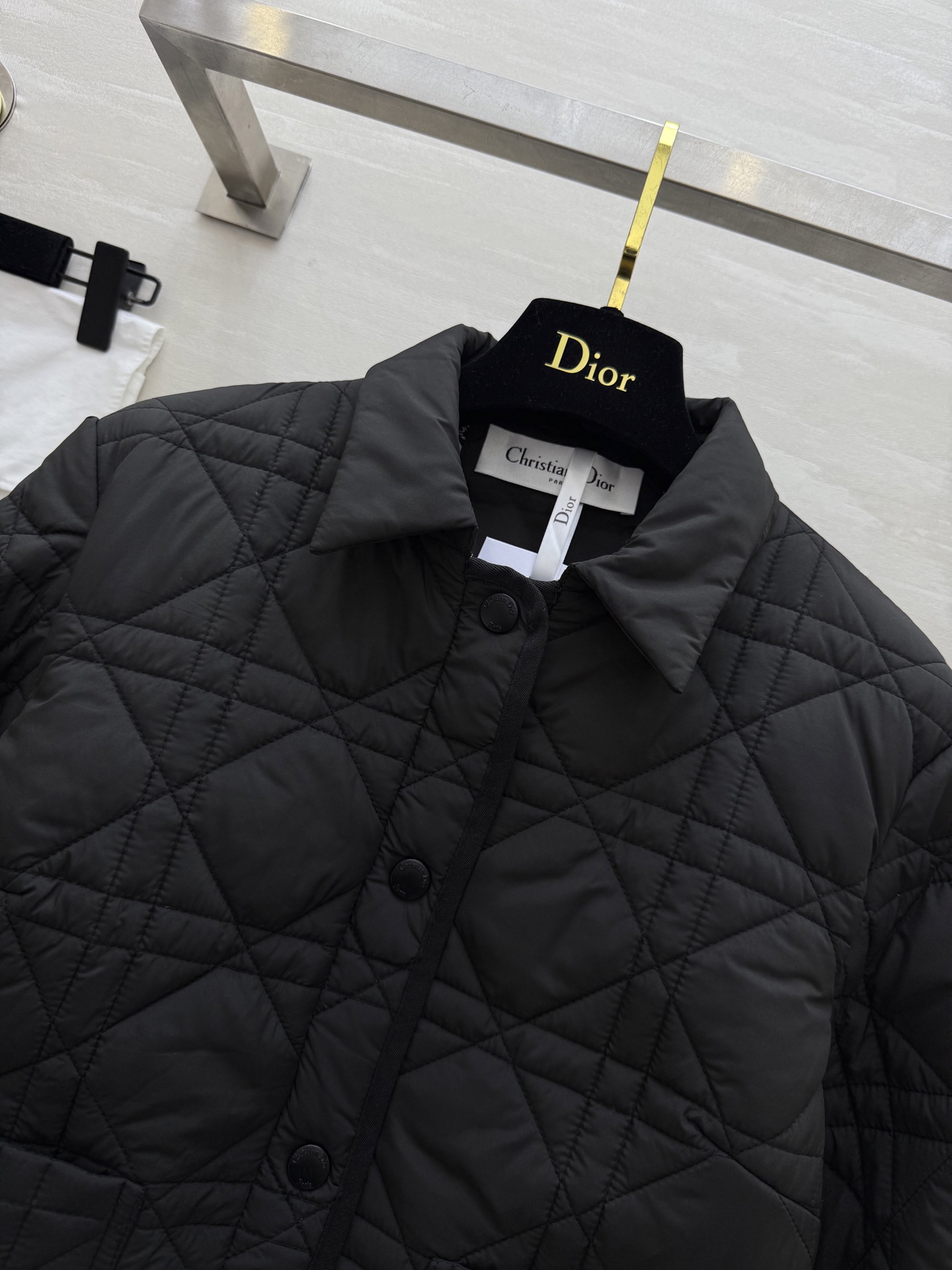 #DIO♡²⁵秋冬新款 戴妃藤格纹翻领棉服外套 高品质定制 现货首发size：S/M/L（s码肩宽：42