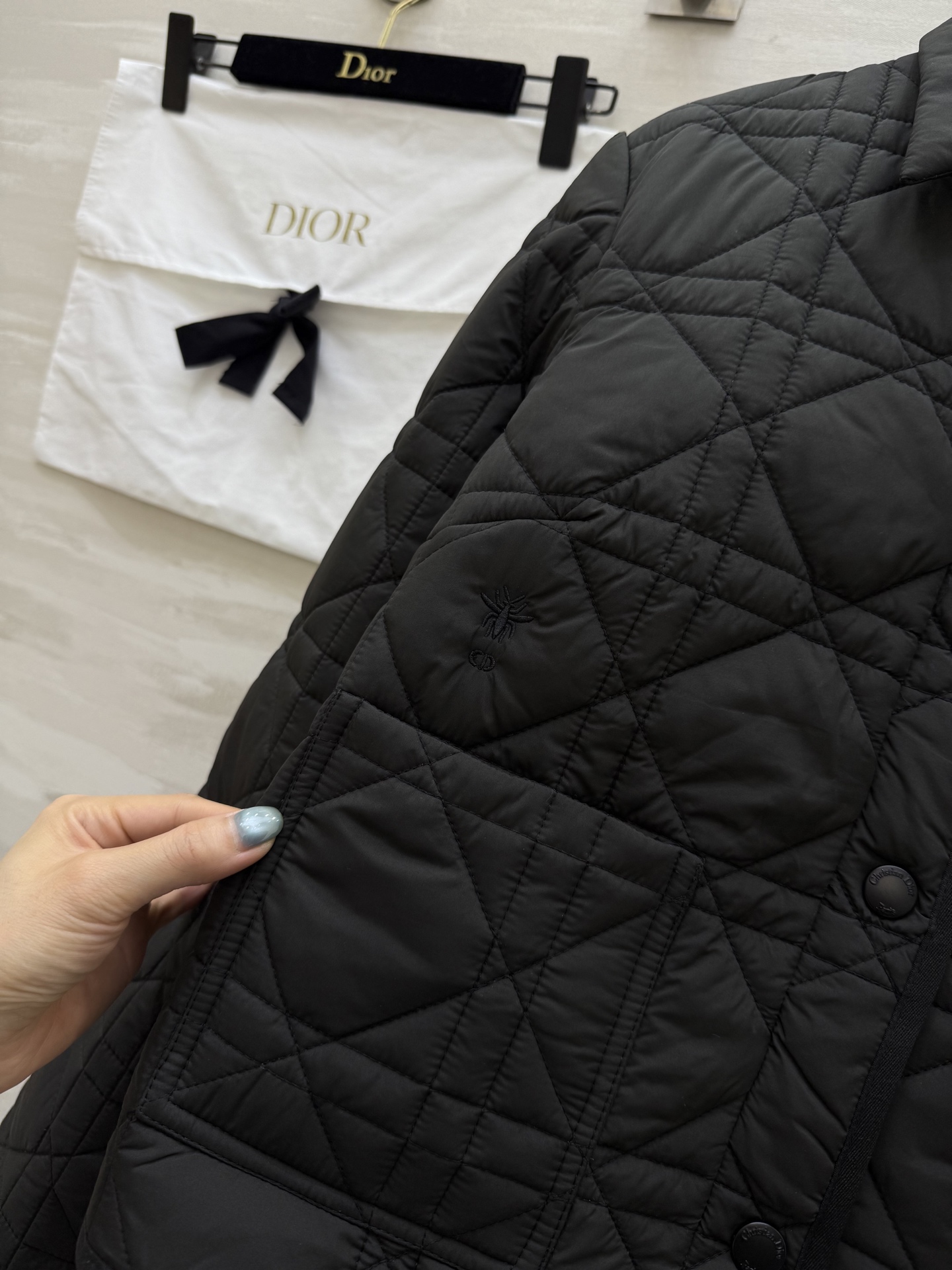 #DIO♡²⁵秋冬新款 戴妃藤格纹翻领棉服外套 高品质定制 现货首发size：S/M/L（s码肩宽：42