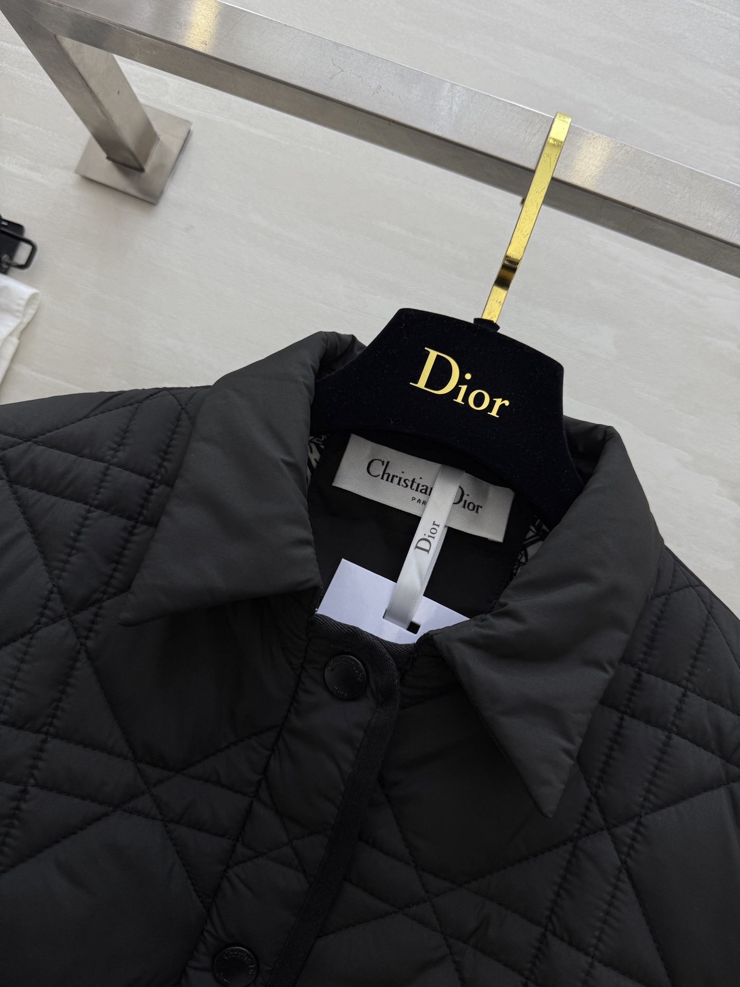 #DIO♡²⁵秋冬新款 戴妃藤格纹翻领棉服外套 高品质定制 现货首发size：S/M/L（s码肩宽：42