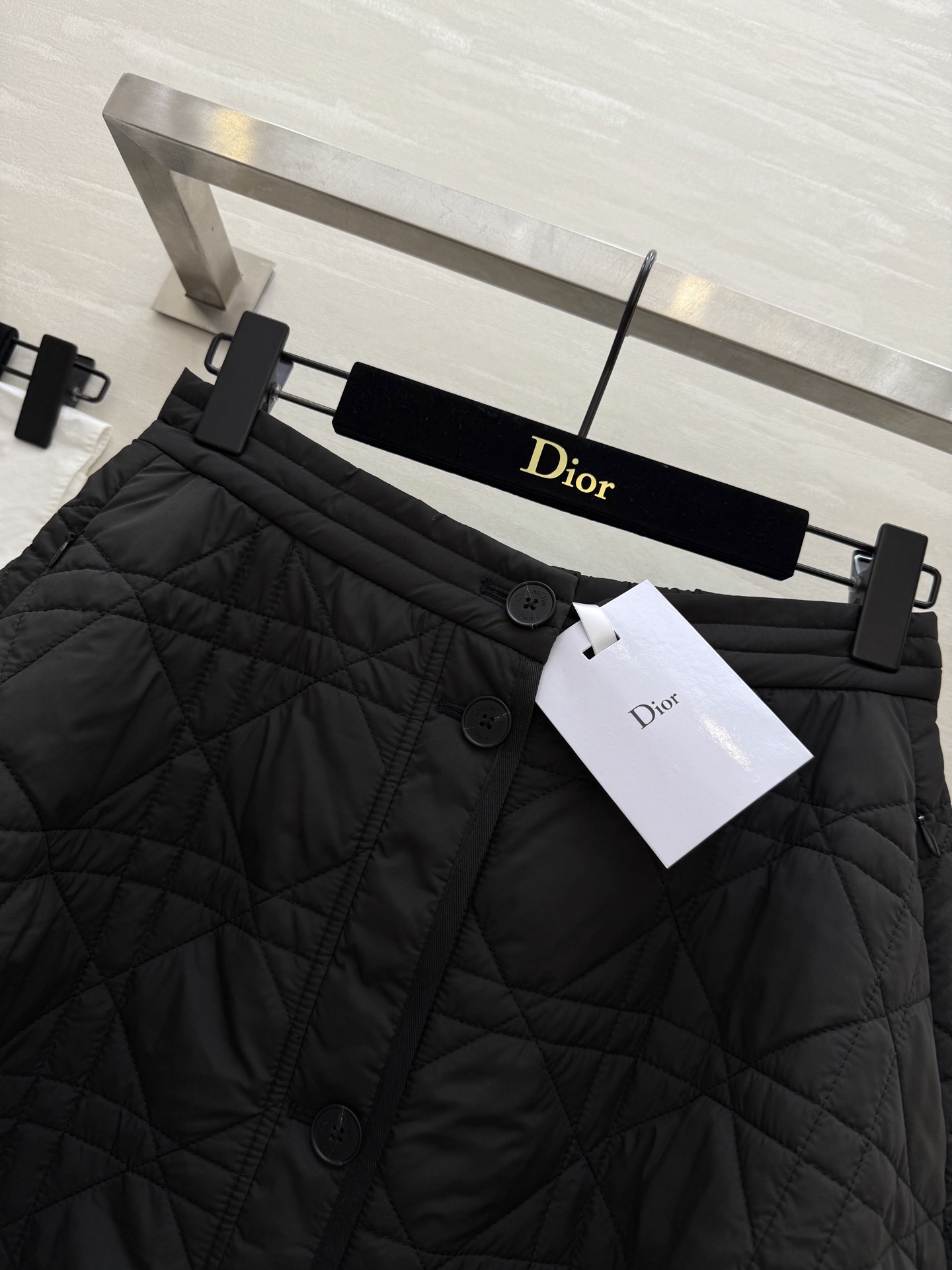 #DIO♡²⁵秋冬新款 戴妃藤格纹A摆棉服半裙 高品质定制 现货首发size：S/M/L（s码腰围：66