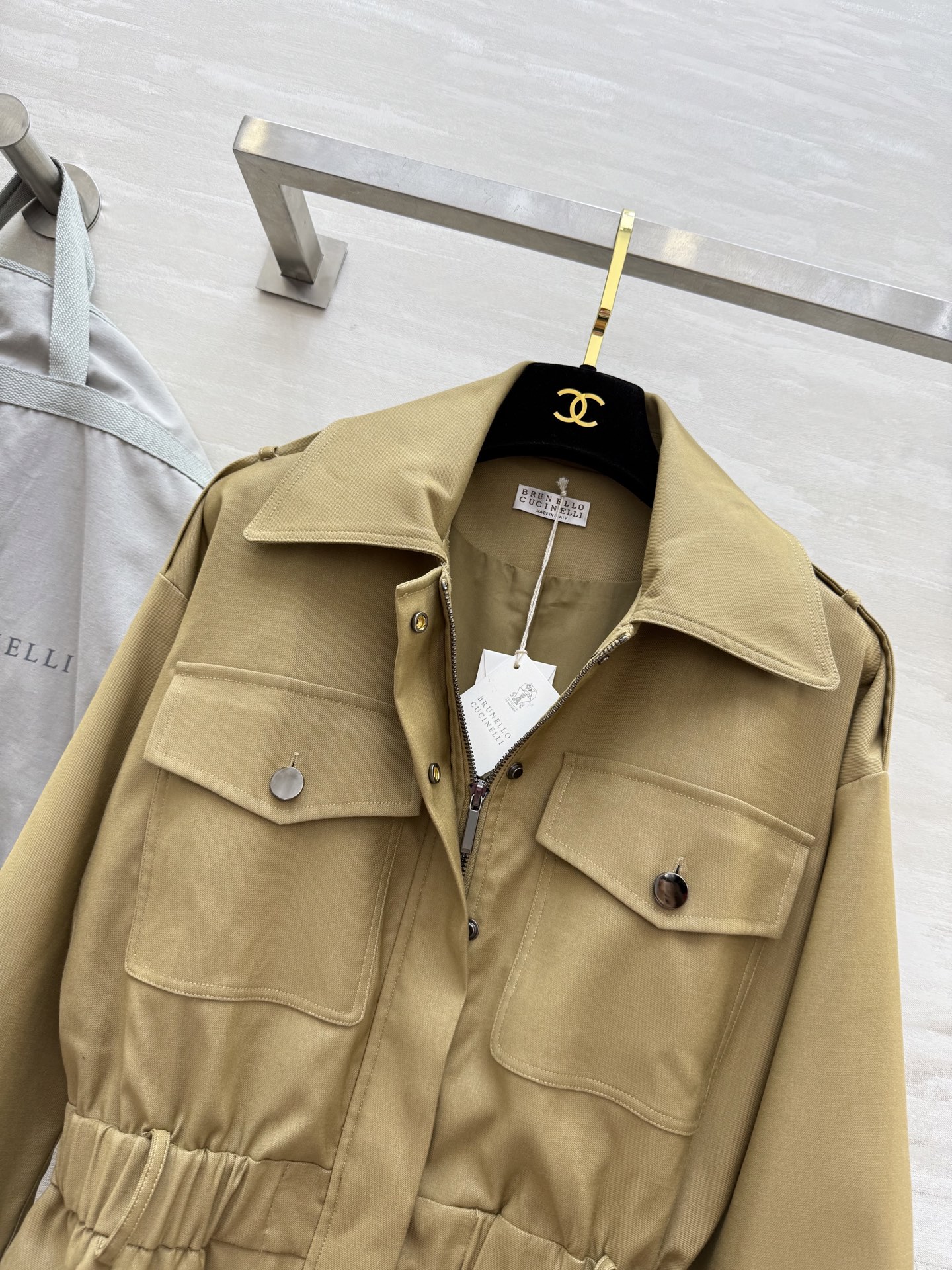 #BC²⁵秋冬新款 复古老钱风长袖收腰连衣裙 高品质定制 现货首发size：S/M/L（s码肩宽：50，