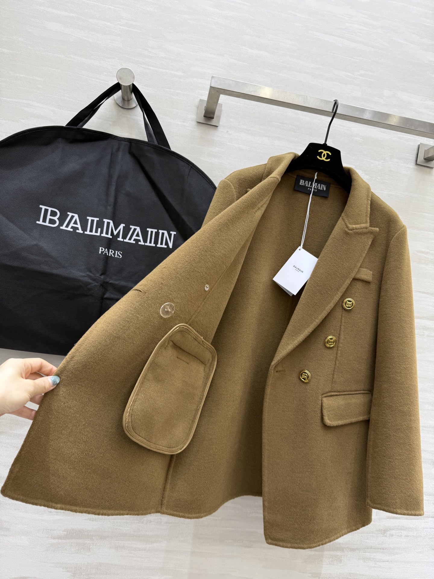 #BALMAI²⁵秋冬新款 羊毛西装大衣 定制100%羊毛面料 高品质 现货首发size：S/M/L（s