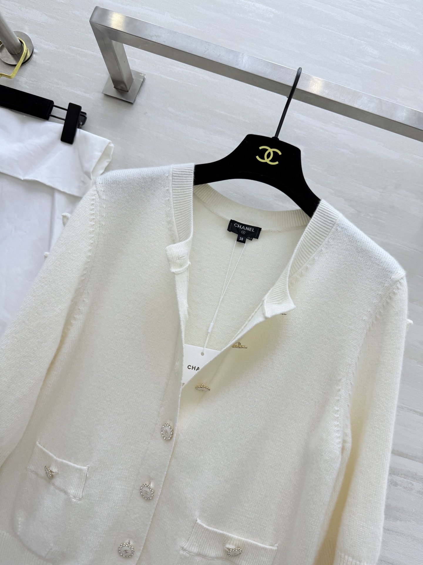 #Chane♡²⁵k 蝴蝶结🎀羊绒开衫 高品质定制 现货首发size：36/38/40（）