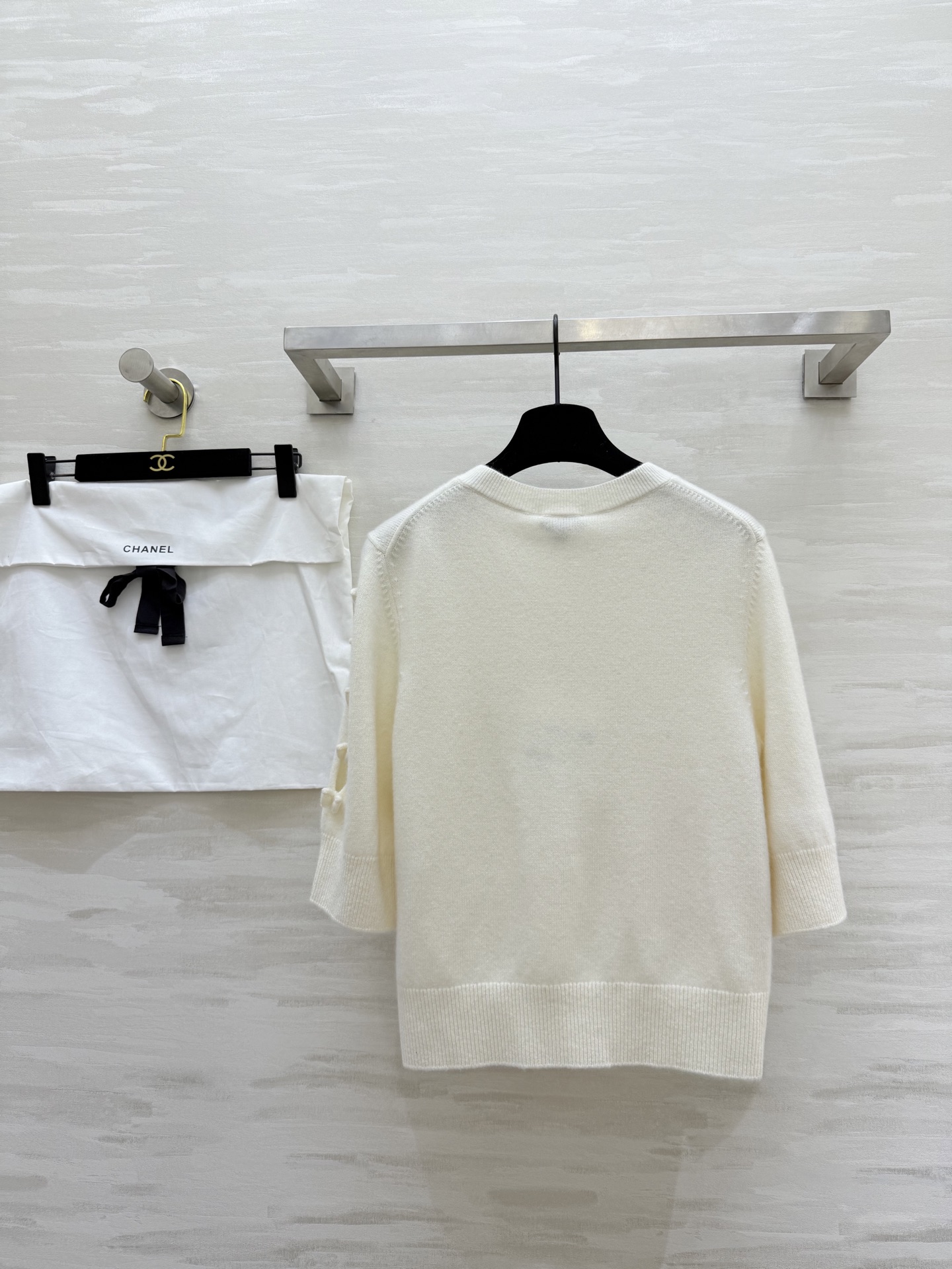 #Chane♡²⁵k 蝴蝶结🎀羊绒开衫 高品质定制 现货首发size：36/38/40（）