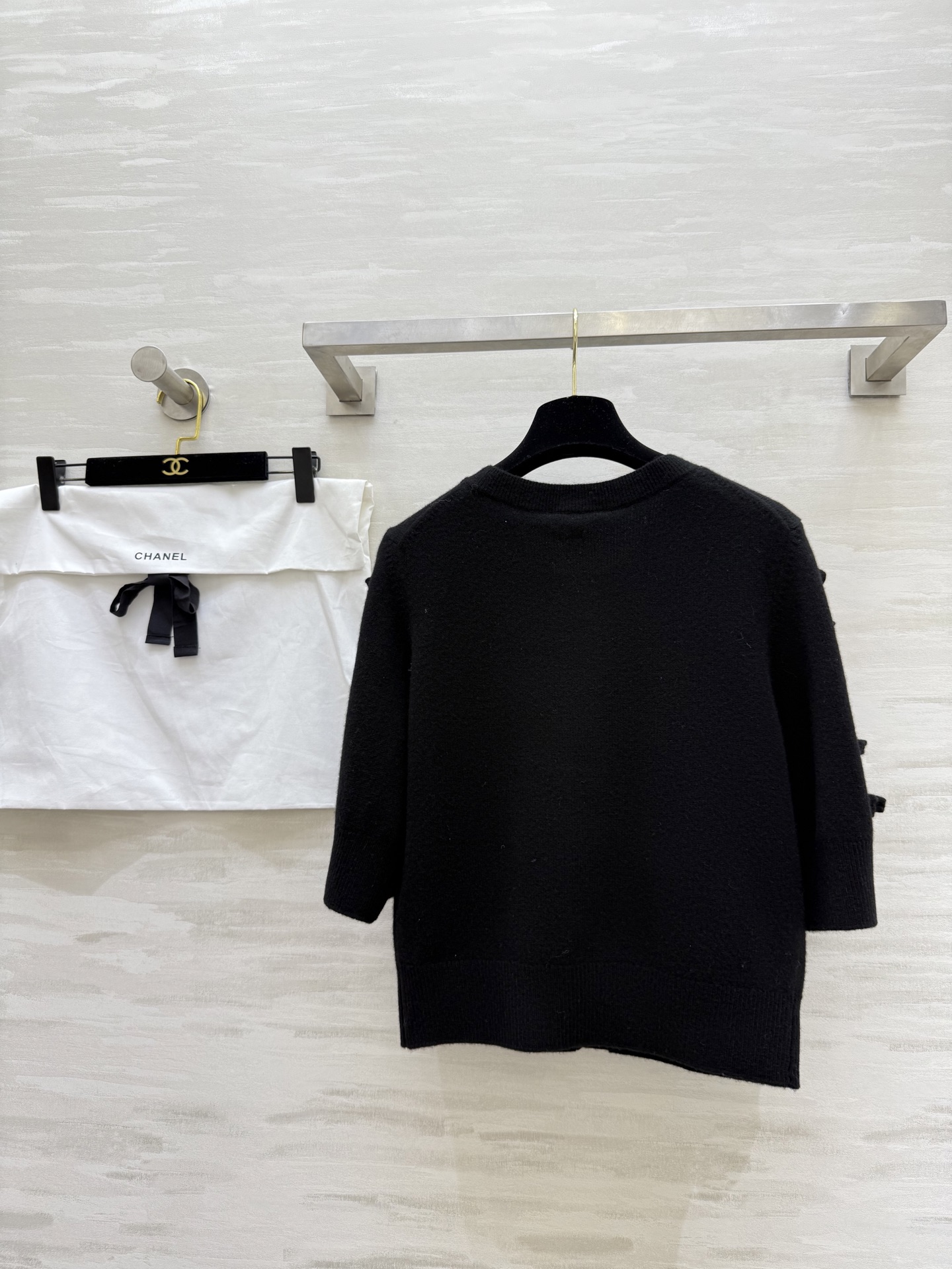 #Chane♡²⁵k 蝴蝶结🎀羊绒开衫 高品质定制 现货首发size：36/38/40（）