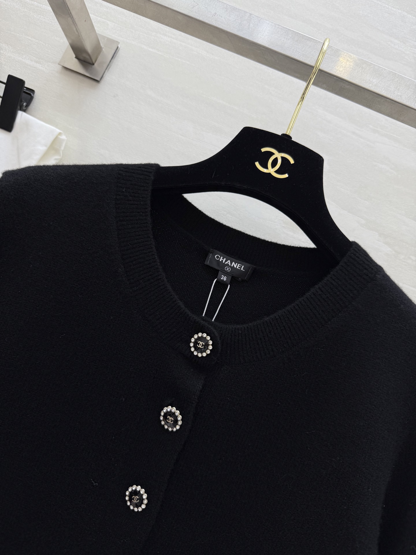 #Chane♡²⁵k 蝴蝶结🎀羊绒开衫 高品质定制 现货首发size：36/38/40（）