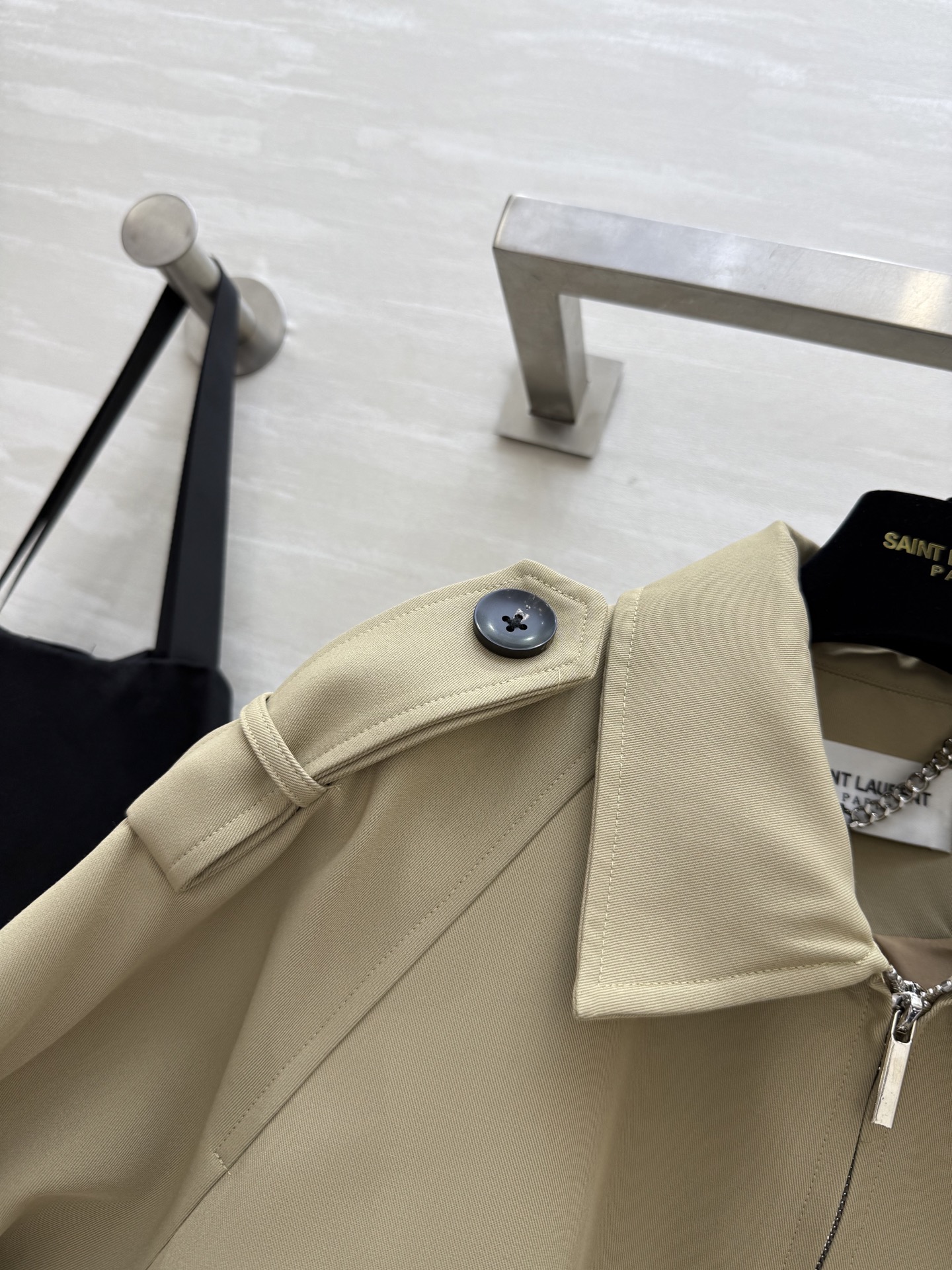 #ysl²⁵秋冬新款 巴恩风套装 极简酷时髦风格 高品质 现货首发size：S/M/L（M码胸围：112