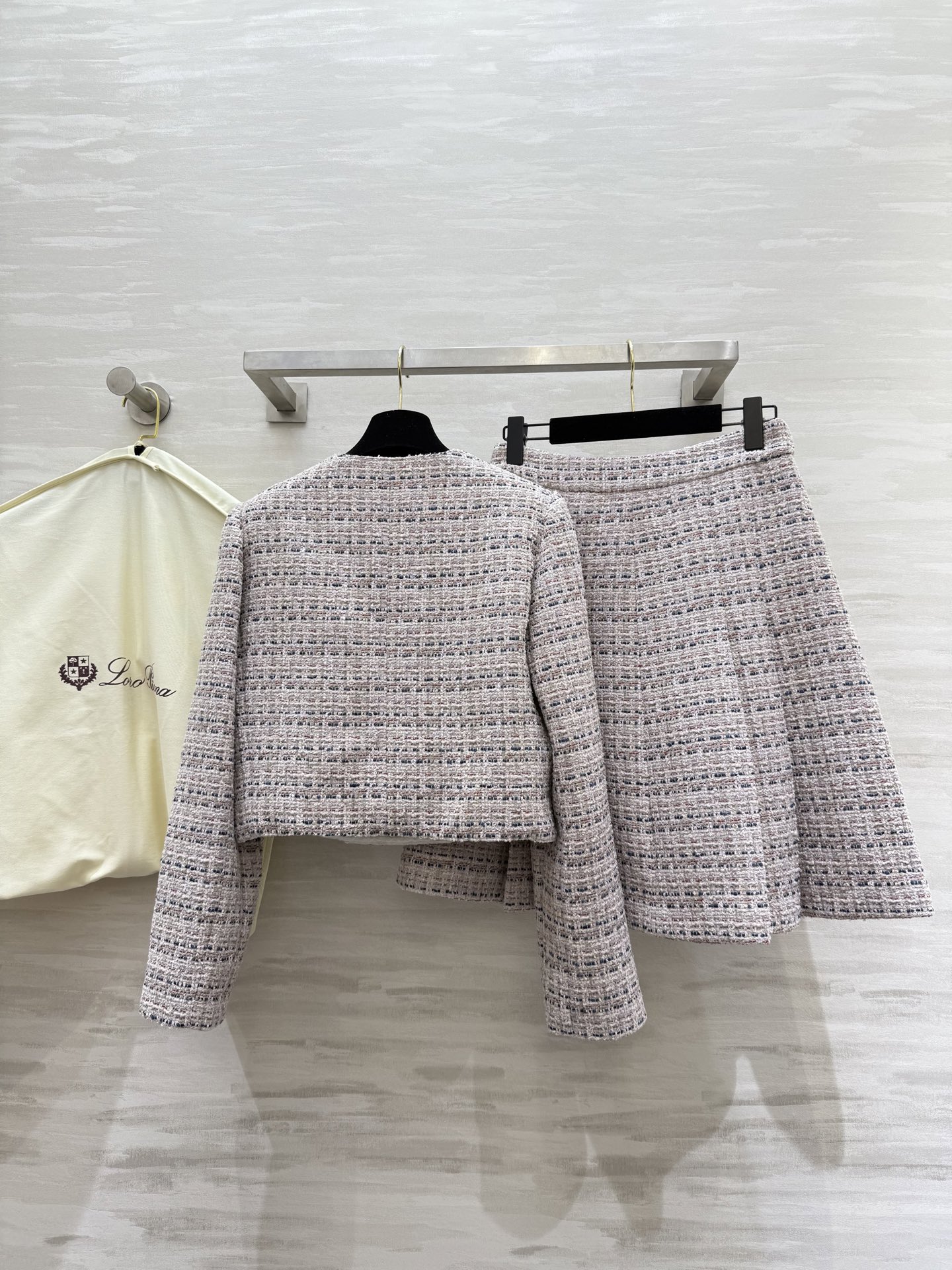 #LoroPian♡²⁵Fw秋冬新款 羊毛呢花呢系列 高版出品 定制绵羊毛➕马海毛混纺粗花呢面料自带精致