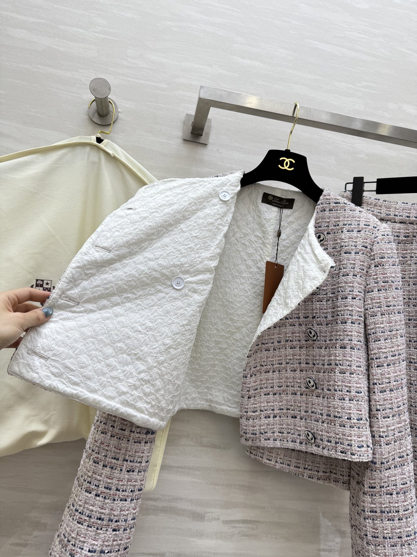 #LoroPian♡²⁵Fw秋冬新款 羊毛呢花呢系列 高版出品 定制绵羊毛➕马海毛混纺粗花呢面料自带精致