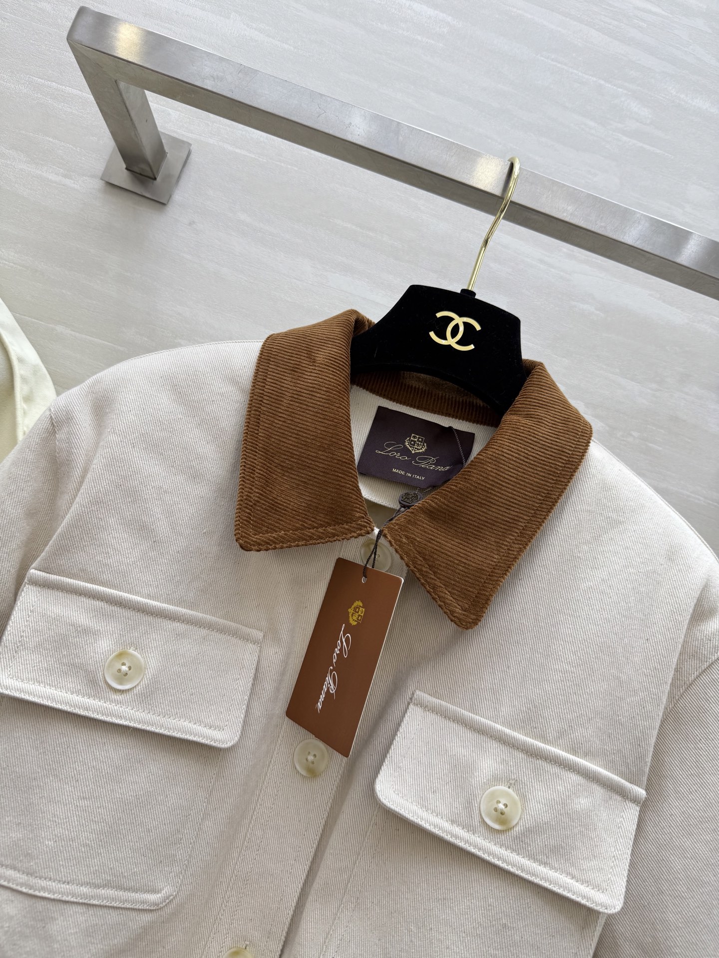 #lP🌹²⁵秋冬新款 老钱风撞色领腰带收腰棉服外套 高品质定制 现货首发size：S/M/L（s码肩宽：