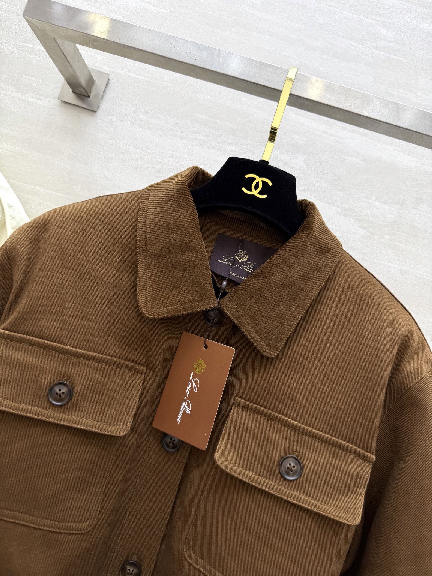 #lP🌹²⁵秋冬新款 老钱风撞色领腰带收腰棉服外套 高品质定制 现货首发size：S/M/L（s码肩宽：