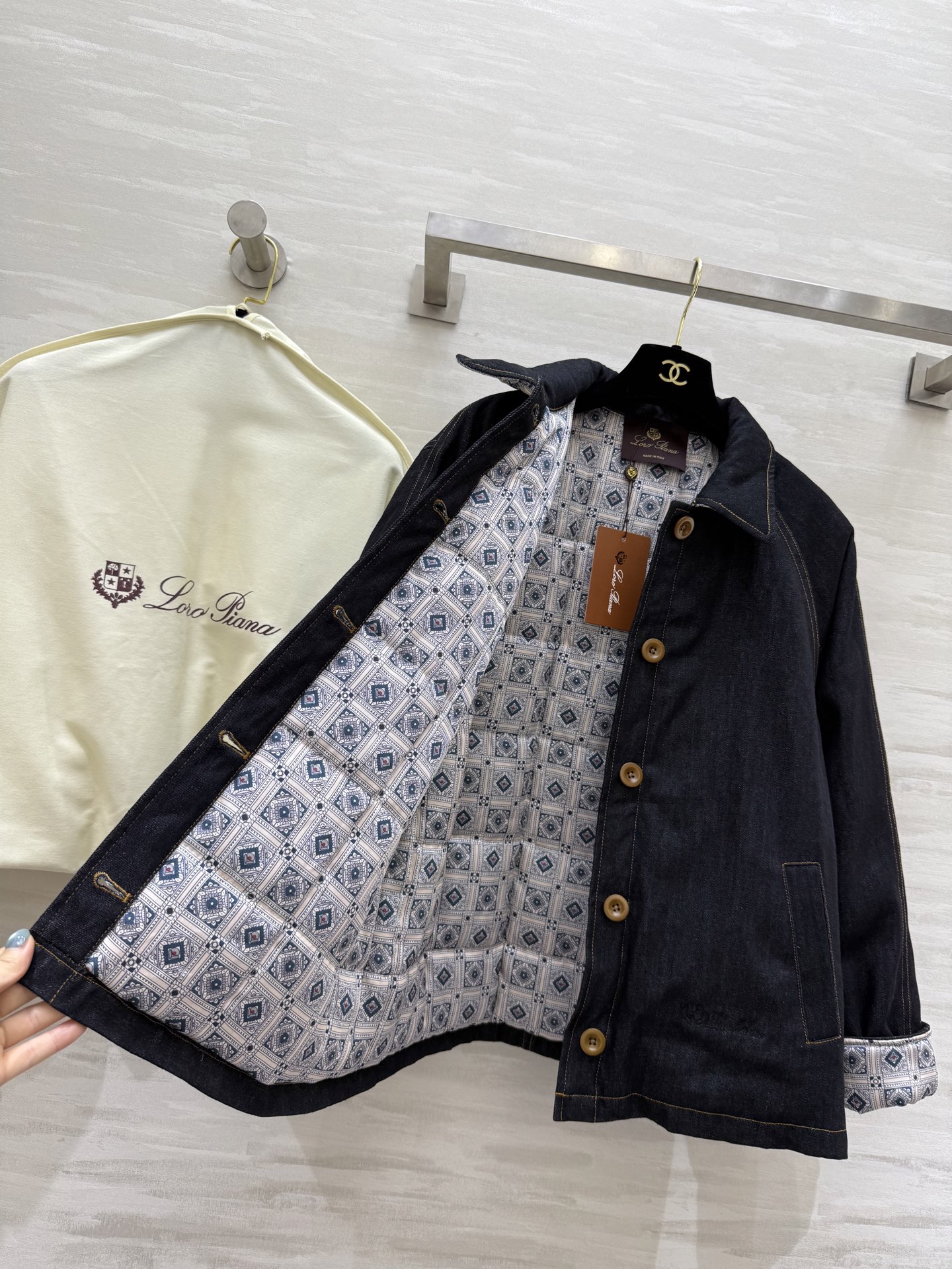 #LP²⁵秋冬新款 牛仔棉服外套 高品质定制 现货首发size：S/M/L（s码胸围：100，衣长：60