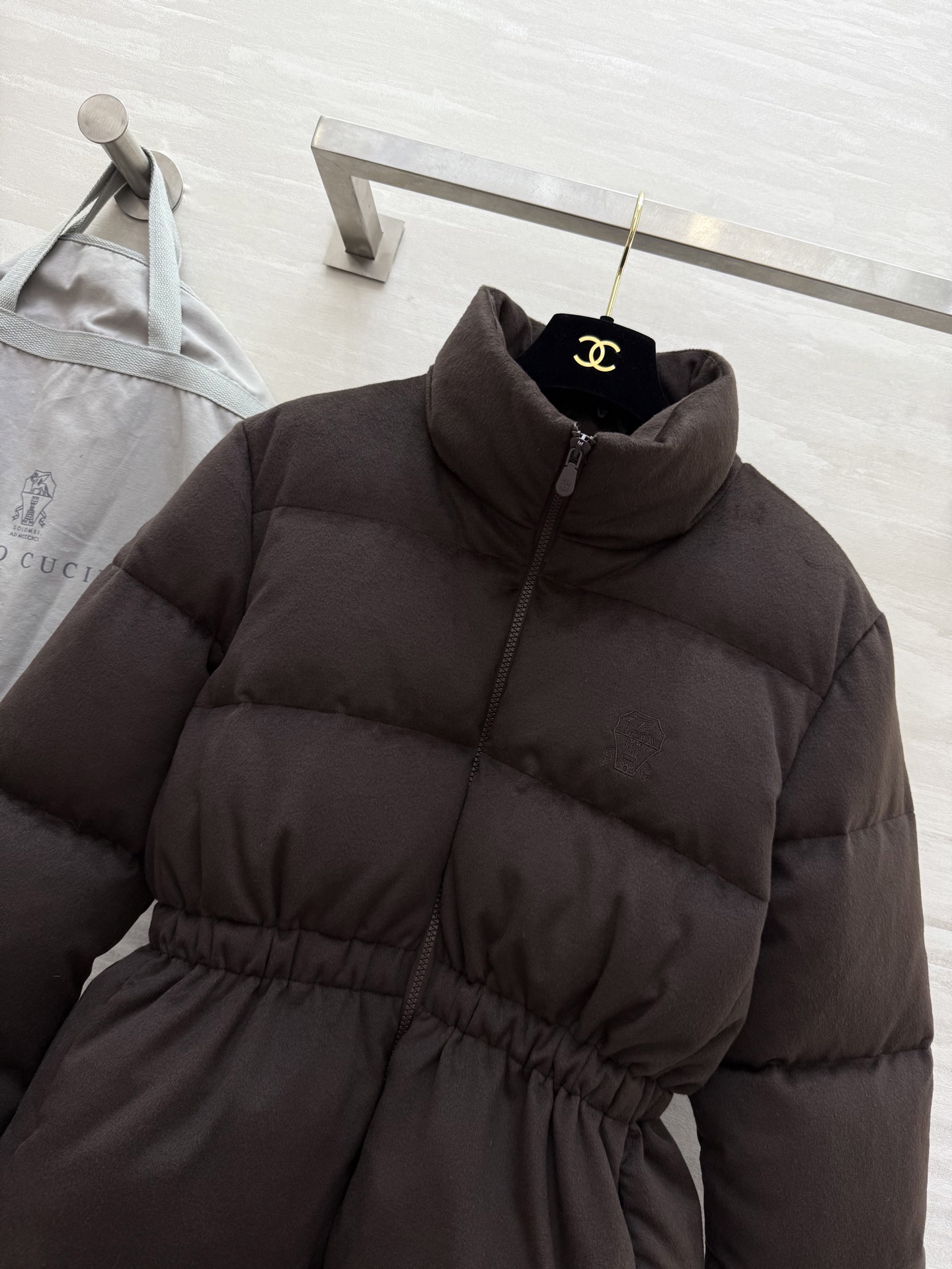 #Brunello Cucinell♡²⁵| 秋冬新款 收腰立领鹅绒服 内里蓬松90国标鹅绒填充 保暖舒