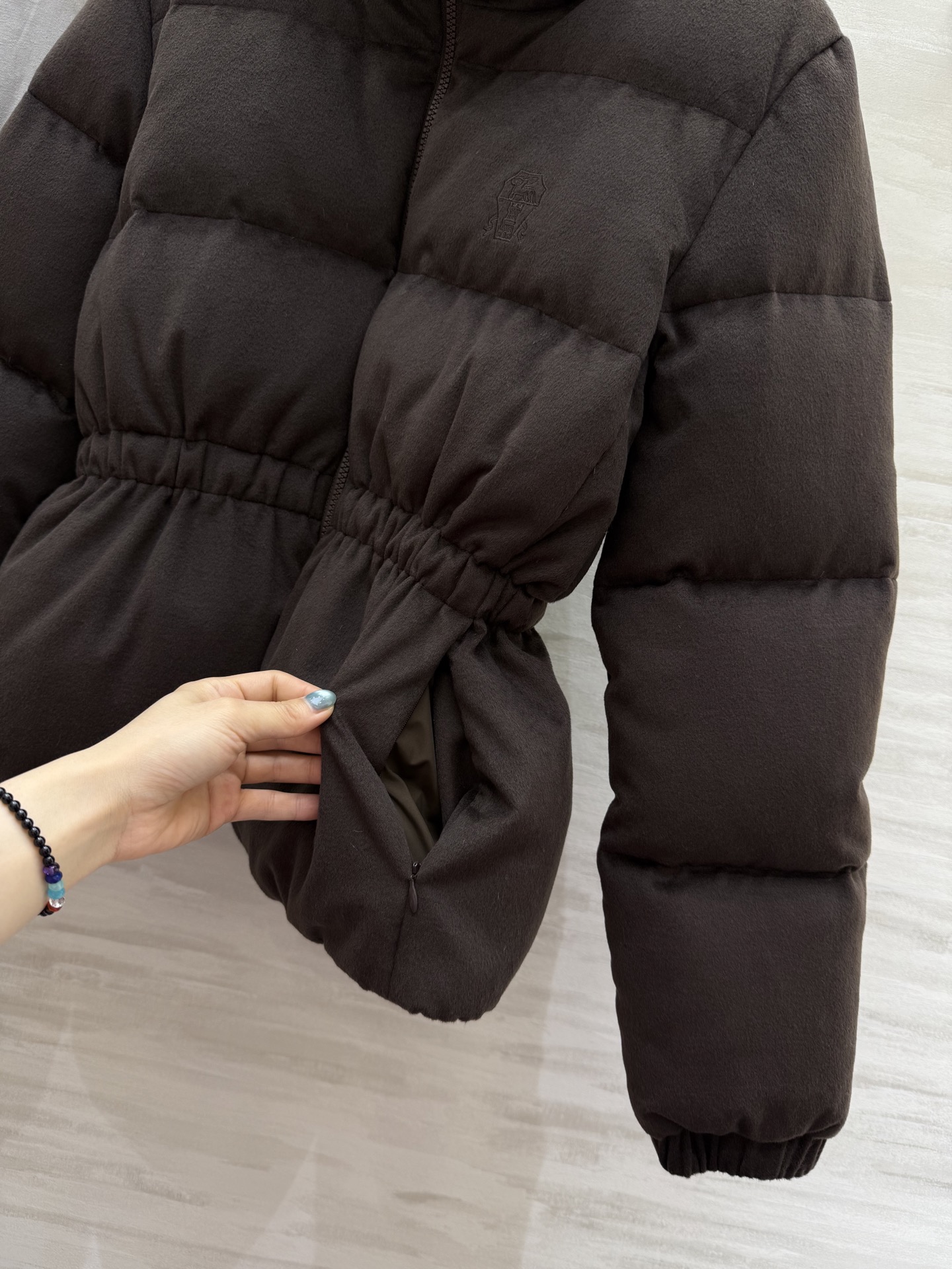 #Brunello Cucinell♡²⁵| 秋冬新款 收腰立领鹅绒服 内里蓬松90国标鹅绒填充 保暖舒