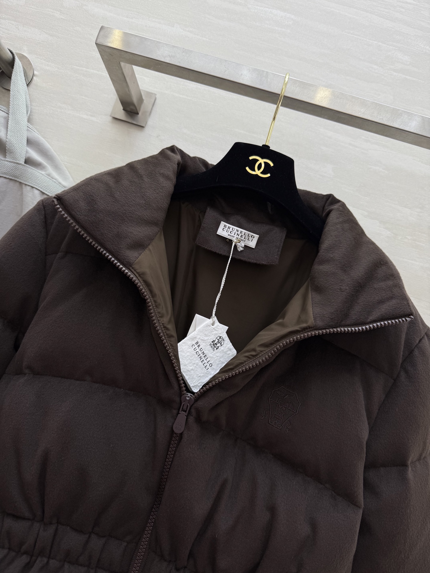 #Brunello Cucinell♡²⁵| 秋冬新款 收腰立领鹅绒服 内里蓬松90国标鹅绒填充 保暖舒