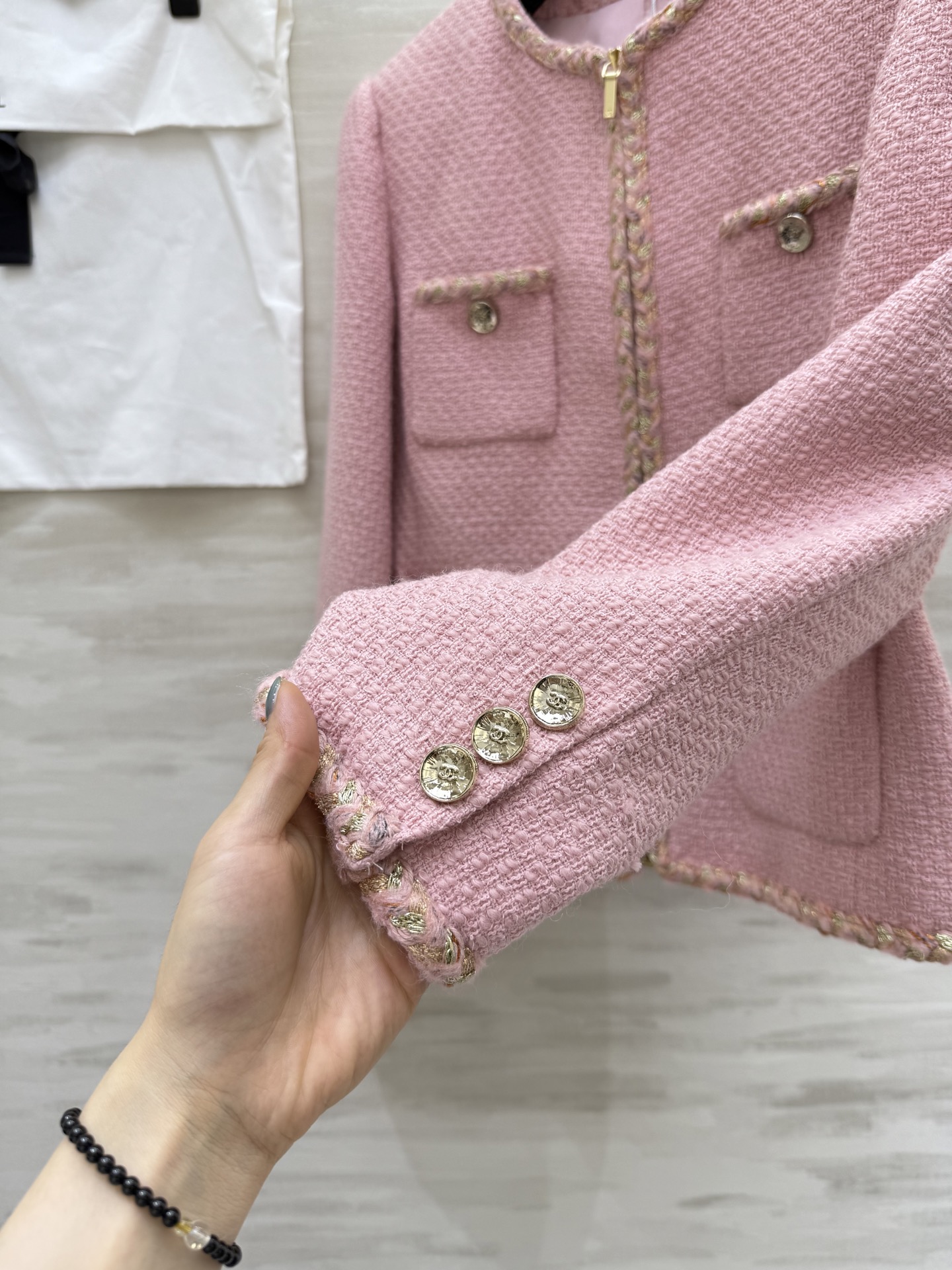 #Chane♡²⁵秋冬新款 财阀千金羊毛编织花呢外套 高品质定制 现货首发size：36/38/40（3