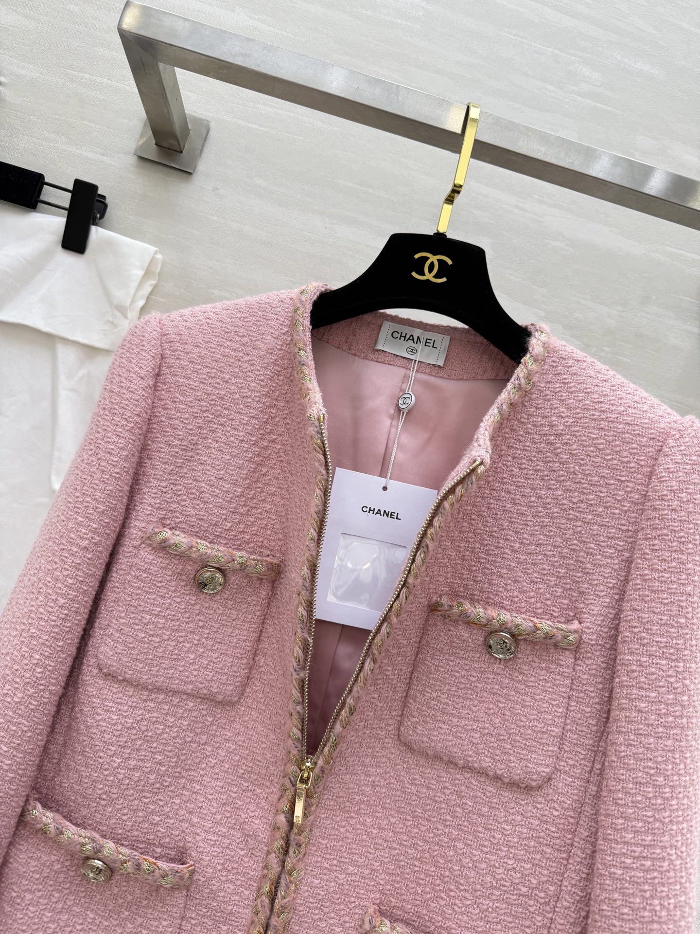 #Chane♡²⁵秋冬新款 财阀千金羊毛编织花呢外套 高品质定制 现货首发size：36/38/40（3