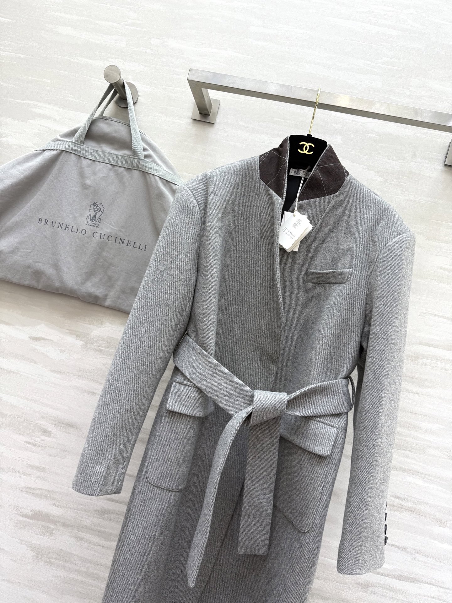 #Brunello Cucinell♡²⁵秋冬新款 羊毛混纺大衣​​ 来自意大利奢侈品牌Brunello