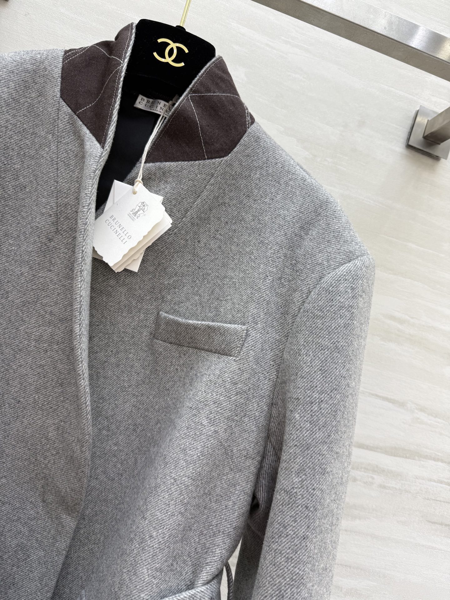 #Brunello Cucinell♡²⁵秋冬新款 羊毛混纺大衣​​ 来自意大利奢侈品牌Brunello