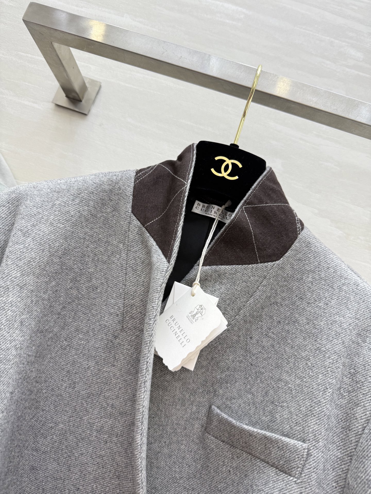 #Brunello Cucinell♡²⁵秋冬新款 羊毛混纺大衣​​ 来自意大利奢侈品牌Brunello