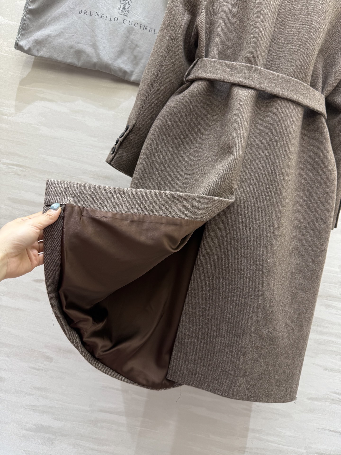 #Brunello Cucinell♡²⁵秋冬新款 羊毛混纺大衣​​ 来自意大利奢侈品牌Brunello