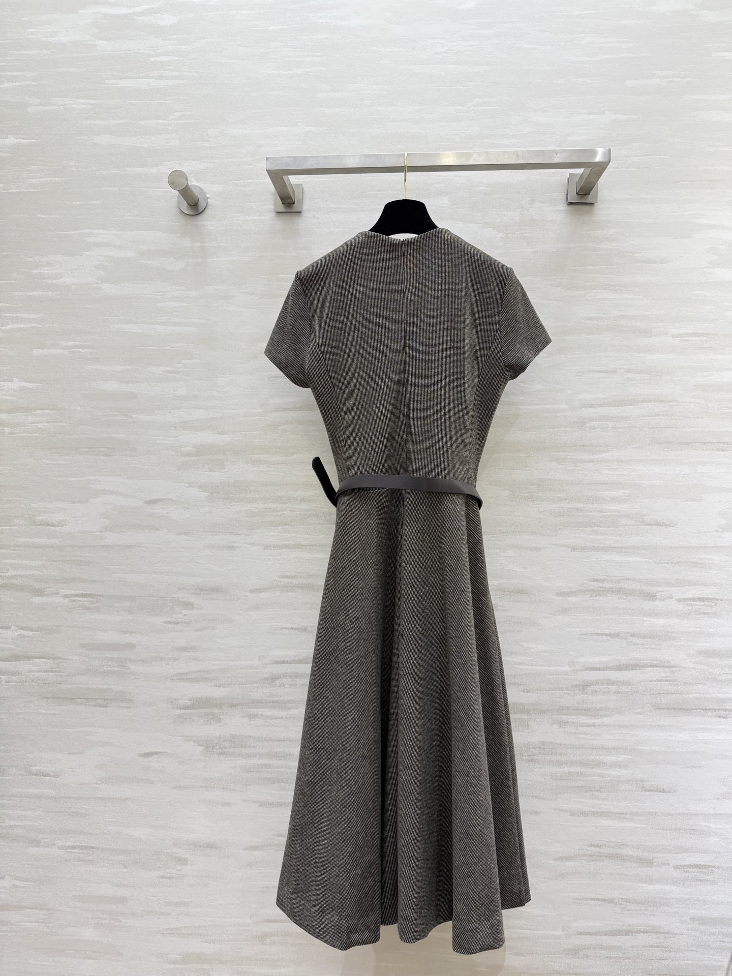 #Ralph Laure♡²⁵秋冬新款 紫標老钱风短袖连衣裙 定制复古格纹面料 高品质 现货首发size