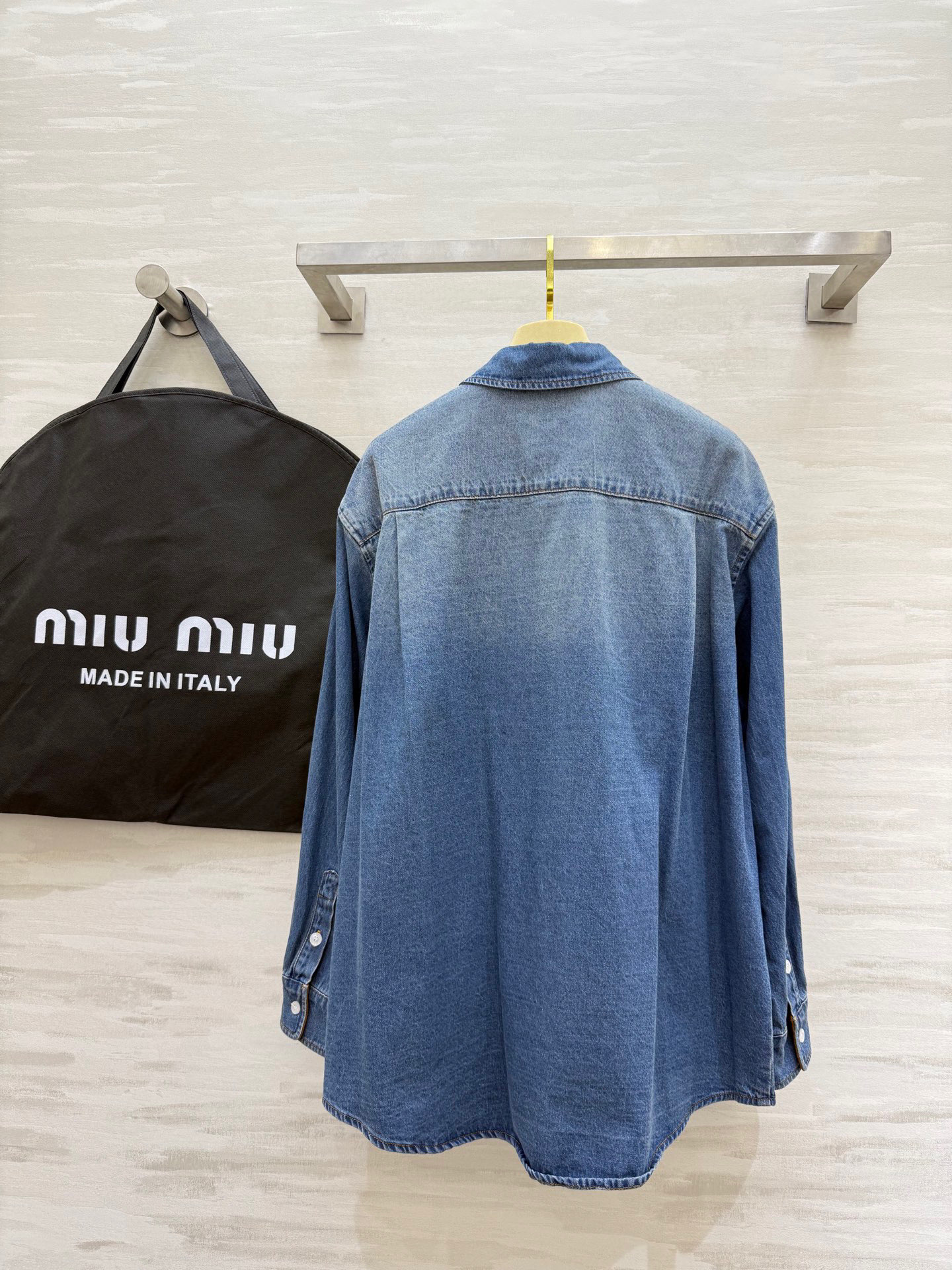 Miu Miu Distressed Denim Shirt - High Quality, Autumn/Winter Collection 6 i1762790427832 1507 0 4