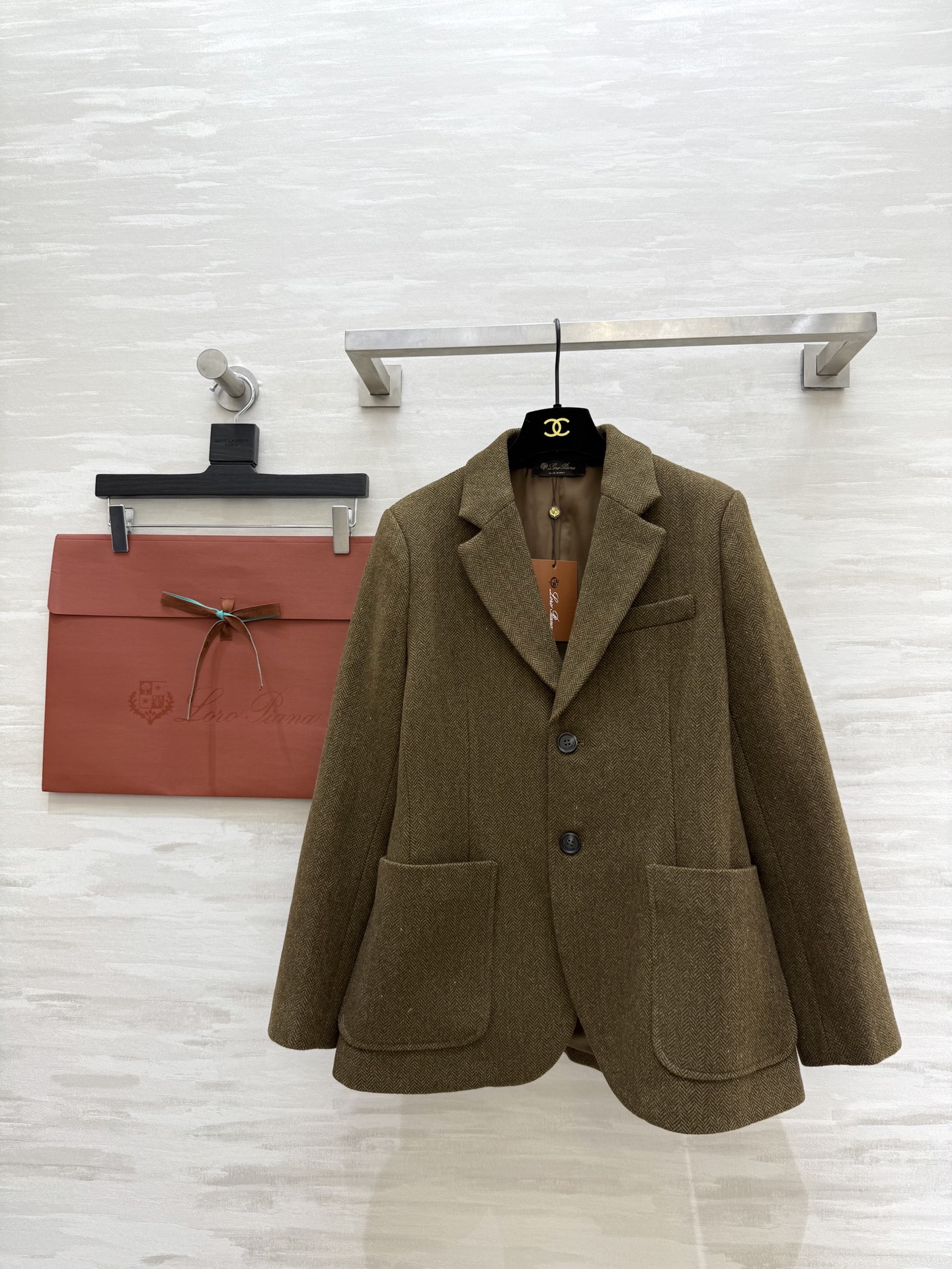 Loro Pian Cashmere Blend Blazer – Sophisticated Tailored Fit, S-L Sizes