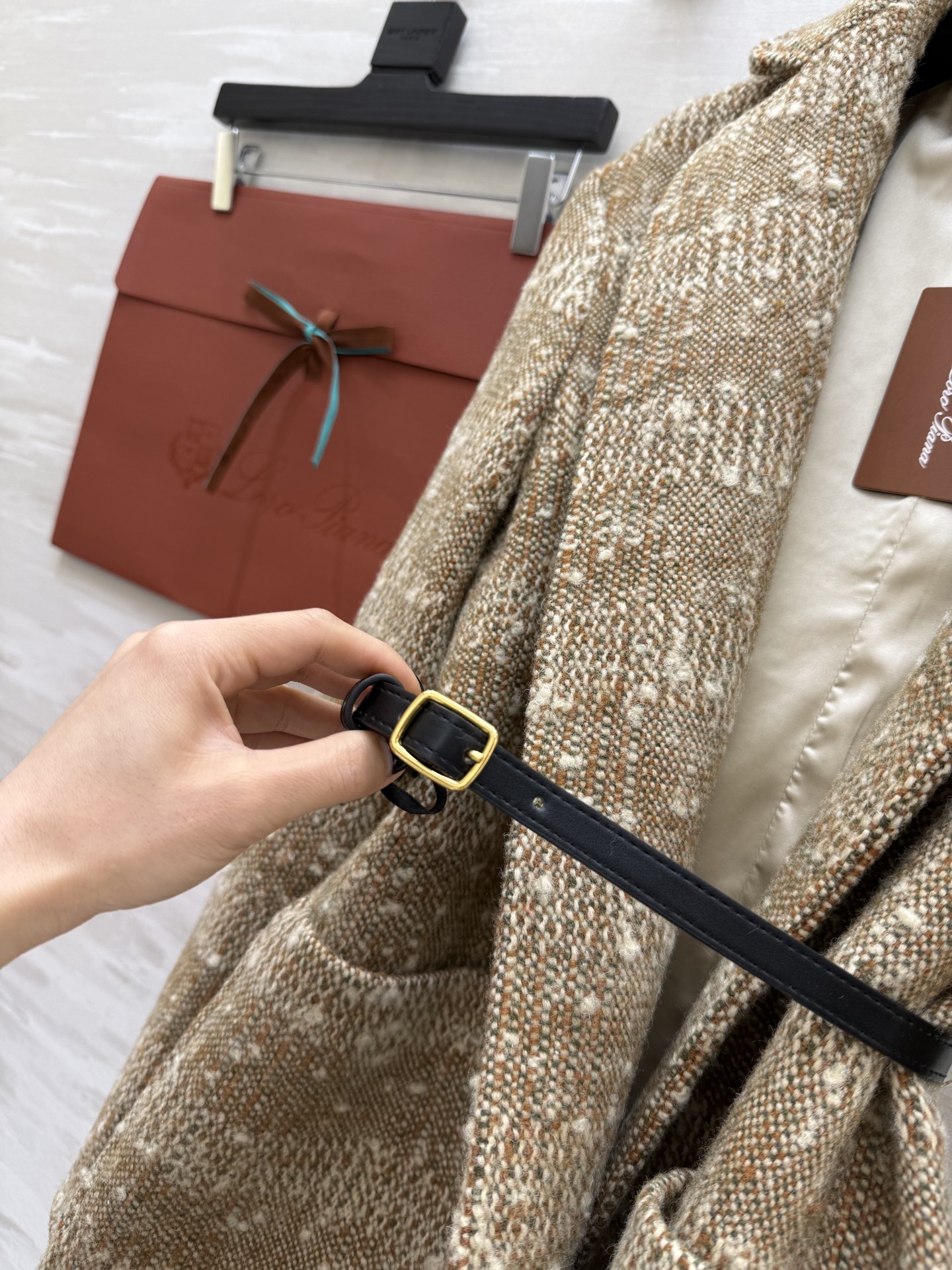 #Loro Pian♡²⁵秋冬系列🤎 羊毛花呢外套 细节处的精致感 高品质定制 现货首发size：S/M