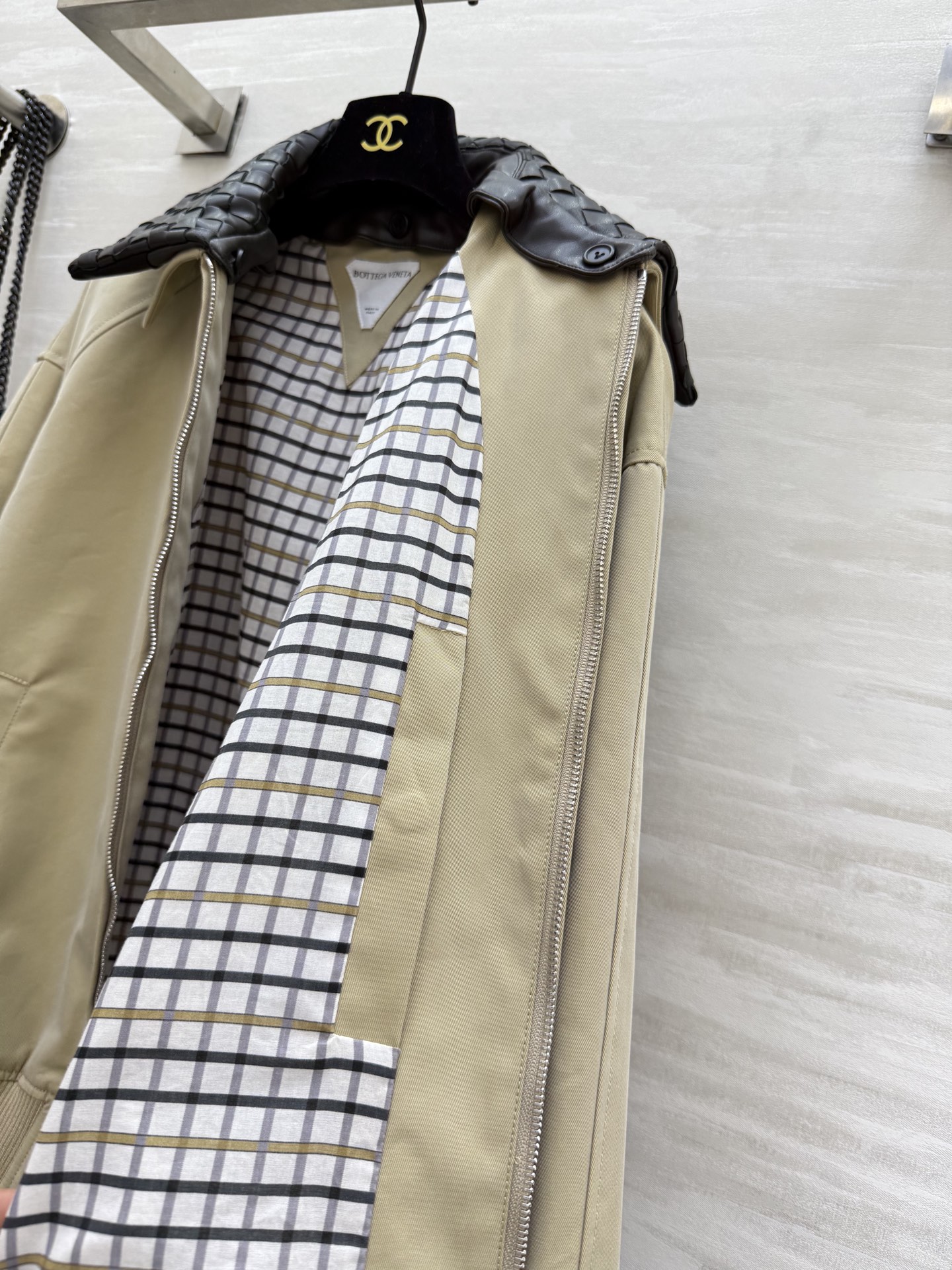 #Bottega Venet♡²⁵秋冬新款夹克外套 手工编织皮领 可拆卸 复古贵气or清爽利落随心切换！