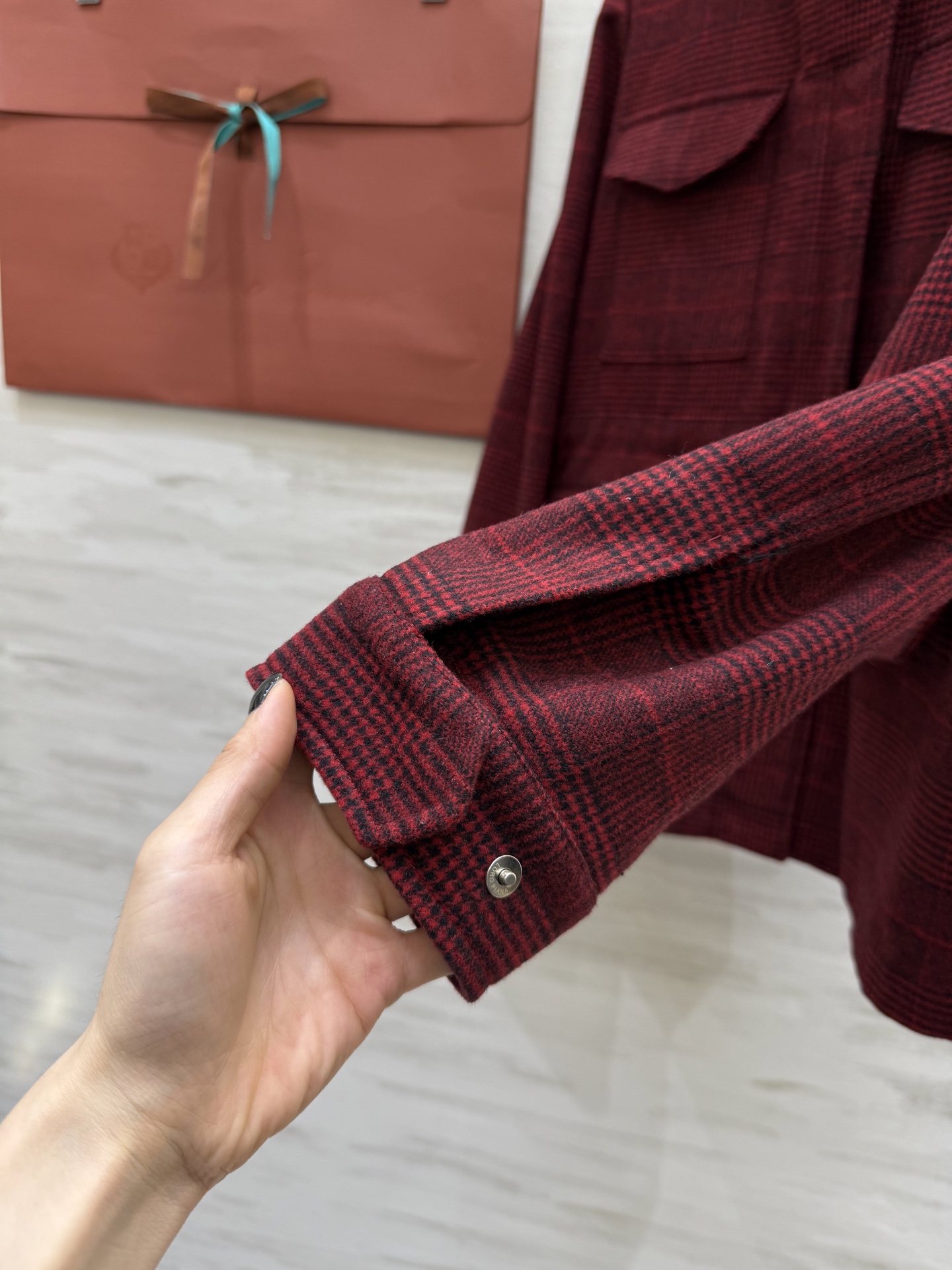 #Loro Pian♡ 25/26系列 羊毛格纹连帽外套 高品质定制 现货首发size：S/M/L（s码