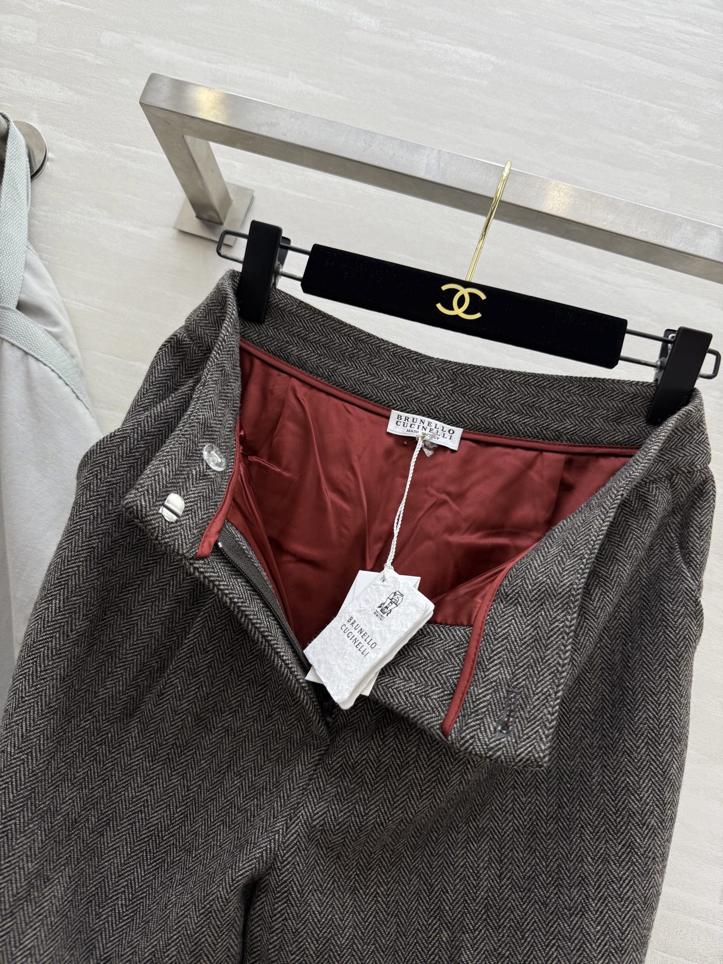 #BC²⁵秋冬新款 羊毛人字纹西裤 高品质定制 现货首发size：S/M/L（s码腰围：66，臀围：98