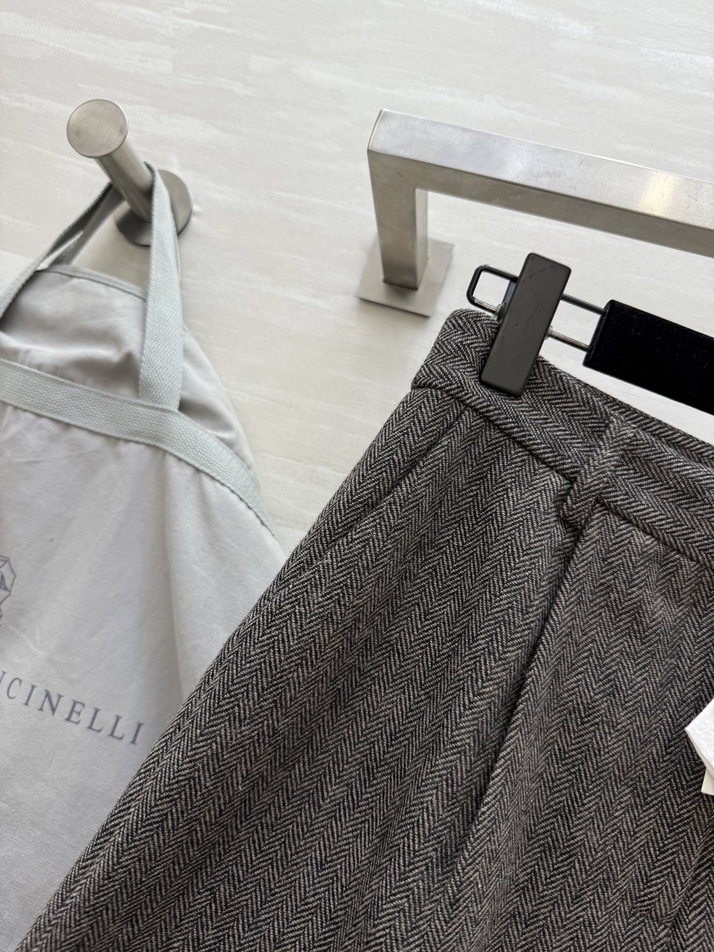 #BC²⁵秋冬新款 羊毛人字纹西裤 高品质定制 现货首发size：S/M/L（s码腰围：66，臀围：98