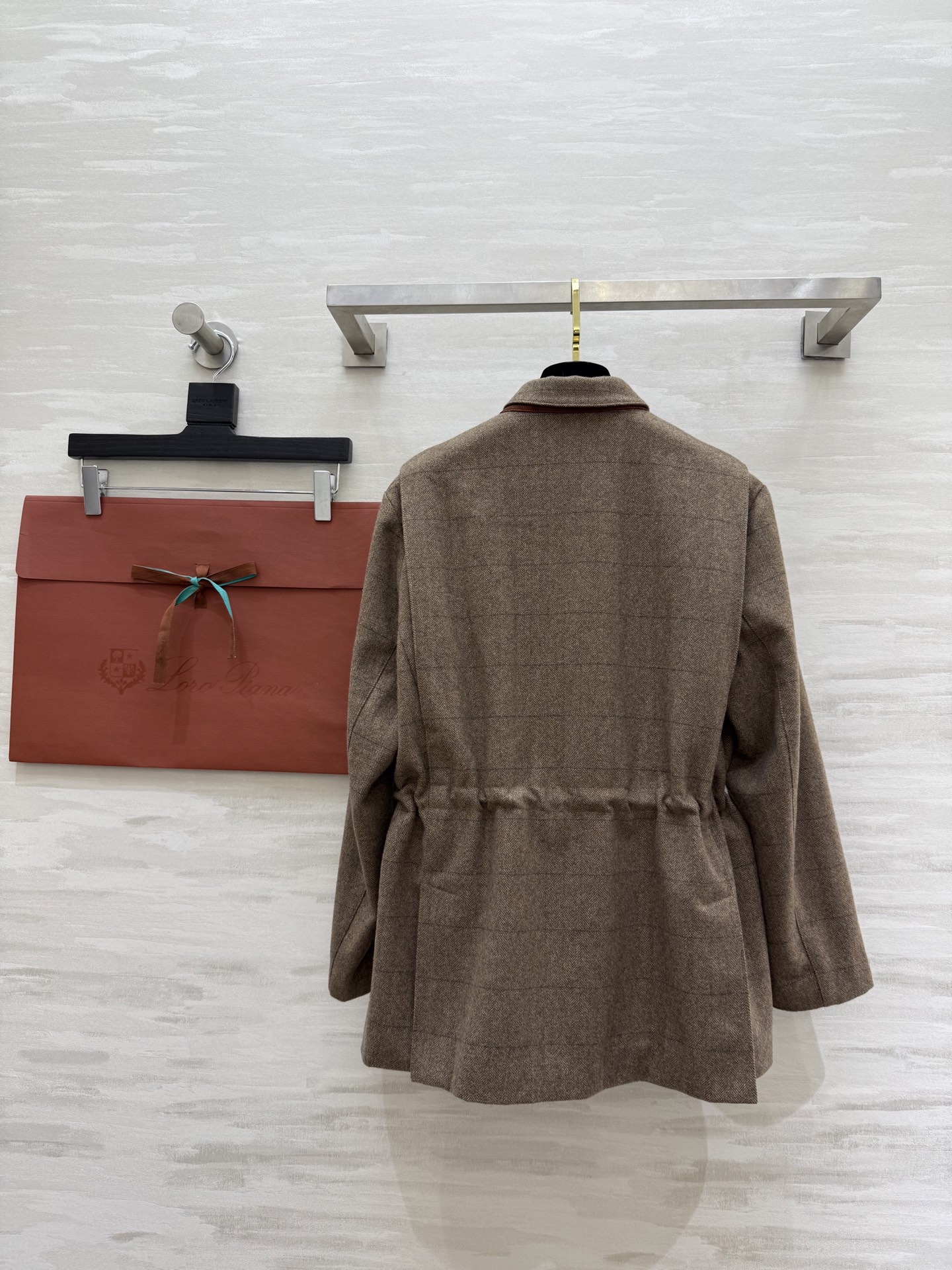 #LP²⁵秋冬新款 老钱风羊毛混纺格纹外套 高品质定制 现货来size：S/M/L（s码肩宽：42，胸围