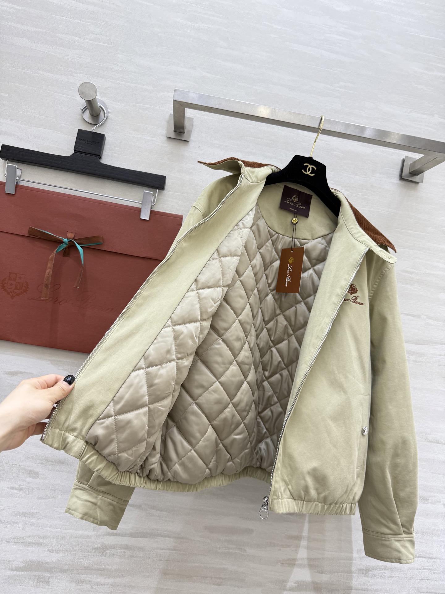 #LP²⁵秋冬新款 高奢风菱格夹棉外套 内里夹棉保暖舒适 时髦又不失风度 高品质定制 现货来size：S