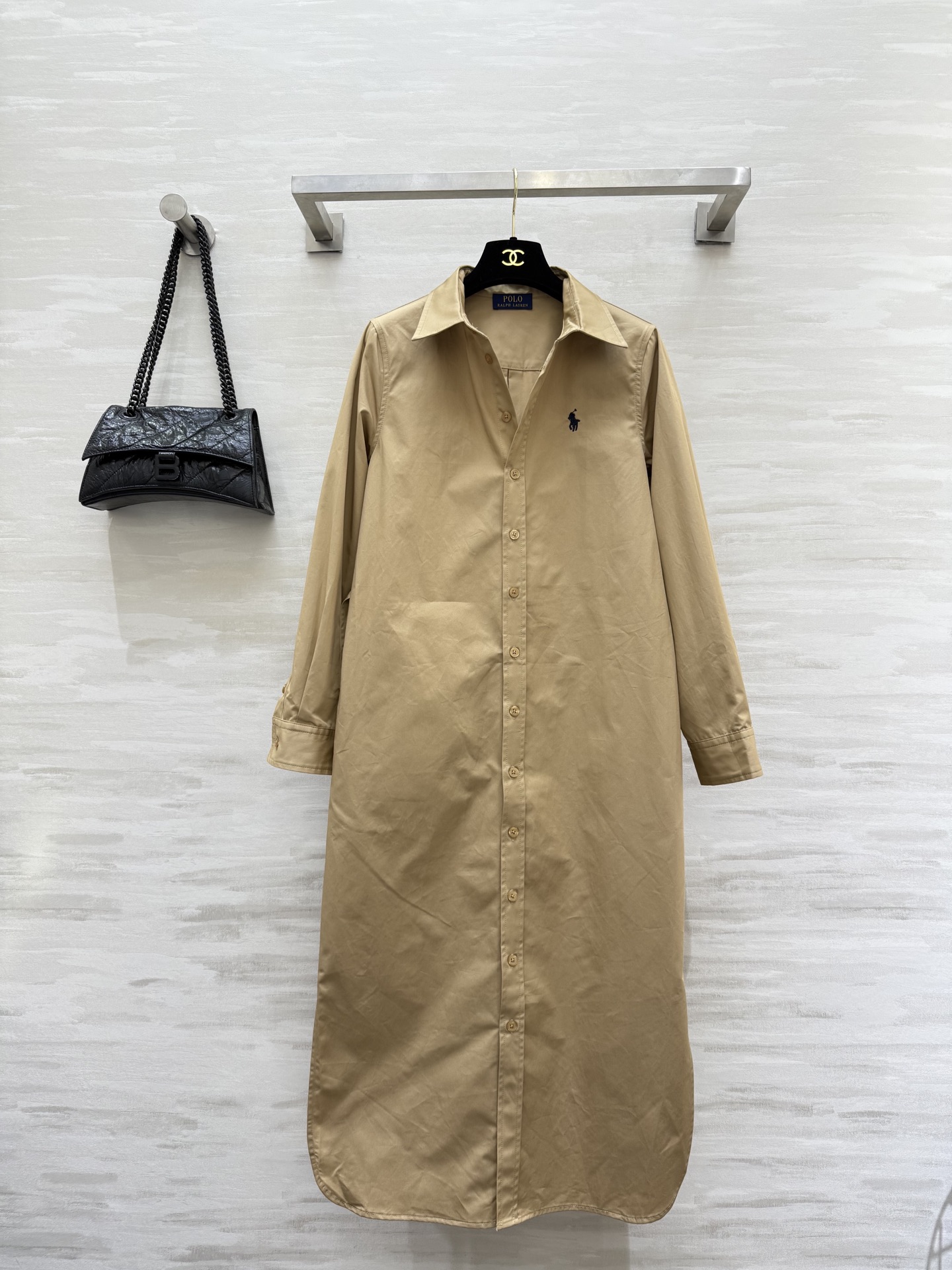 #拉夫劳伦²⁵秋冬新款 翻领衬衣式连衣裙 高品质定制 现货首发size：S/M/L（s码肩宽：36，胸围