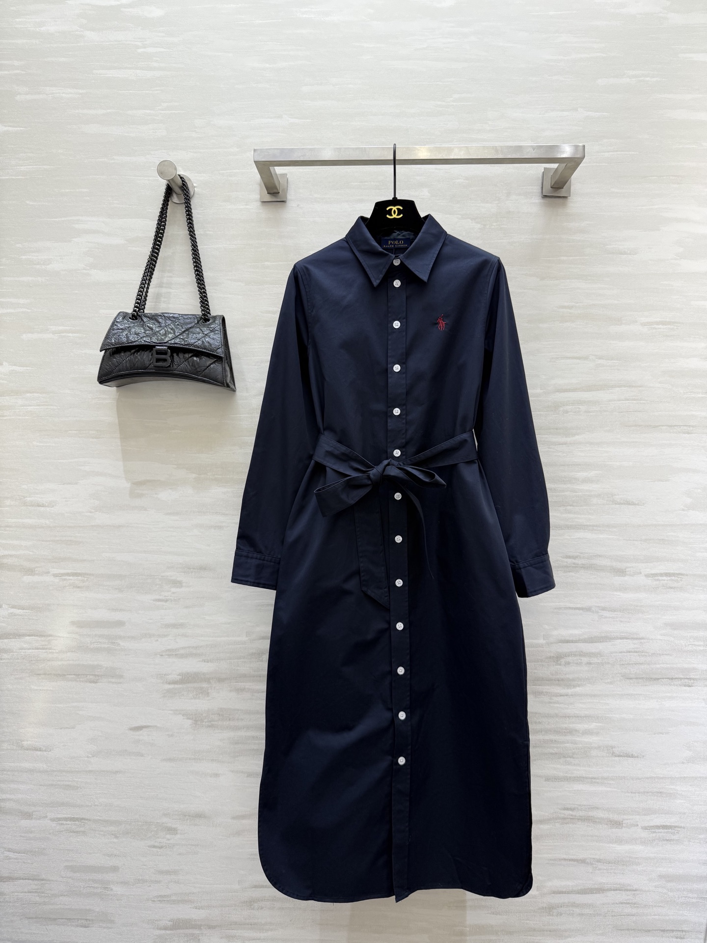 NO:591524,#ralphlaurenautumn-winter new style lapel shirt dress, high quality custom-made, available now, sizeS/M/L (S size shoulder width 36, bust 92, skirt length 116),,skirts,alexander wang19860909#拉夫劳伦秋冬新款 翻领衬衣式连衣裙 高品质定制 现货首发sizeS/M/L（s码肩宽36,胸围92,裙长116）,,skirts,alexander wang,Women's clothing