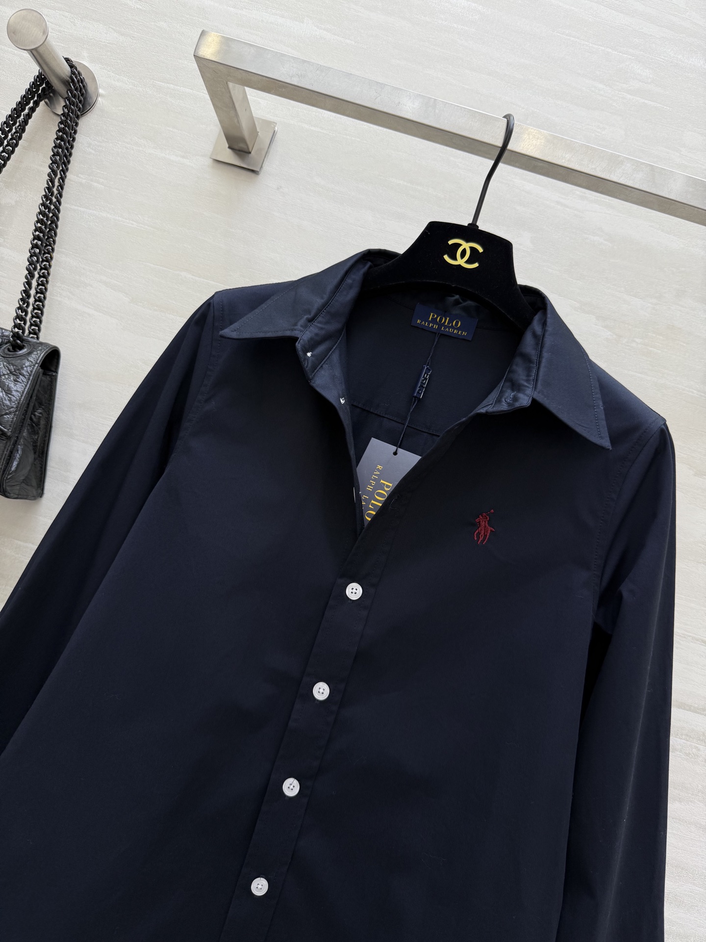 #拉夫劳伦²⁵秋冬新款 翻领衬衣式连衣裙 高品质定制 现货首发size：S/M/L（s码肩宽：36，胸围