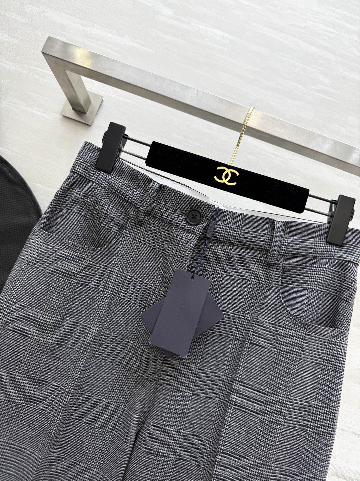 #Prad♡²⁵秋冬新款 羊毛混纺直筒西裤 高品质定制 现货首发size：S/M/L（s码腰围：70，胸