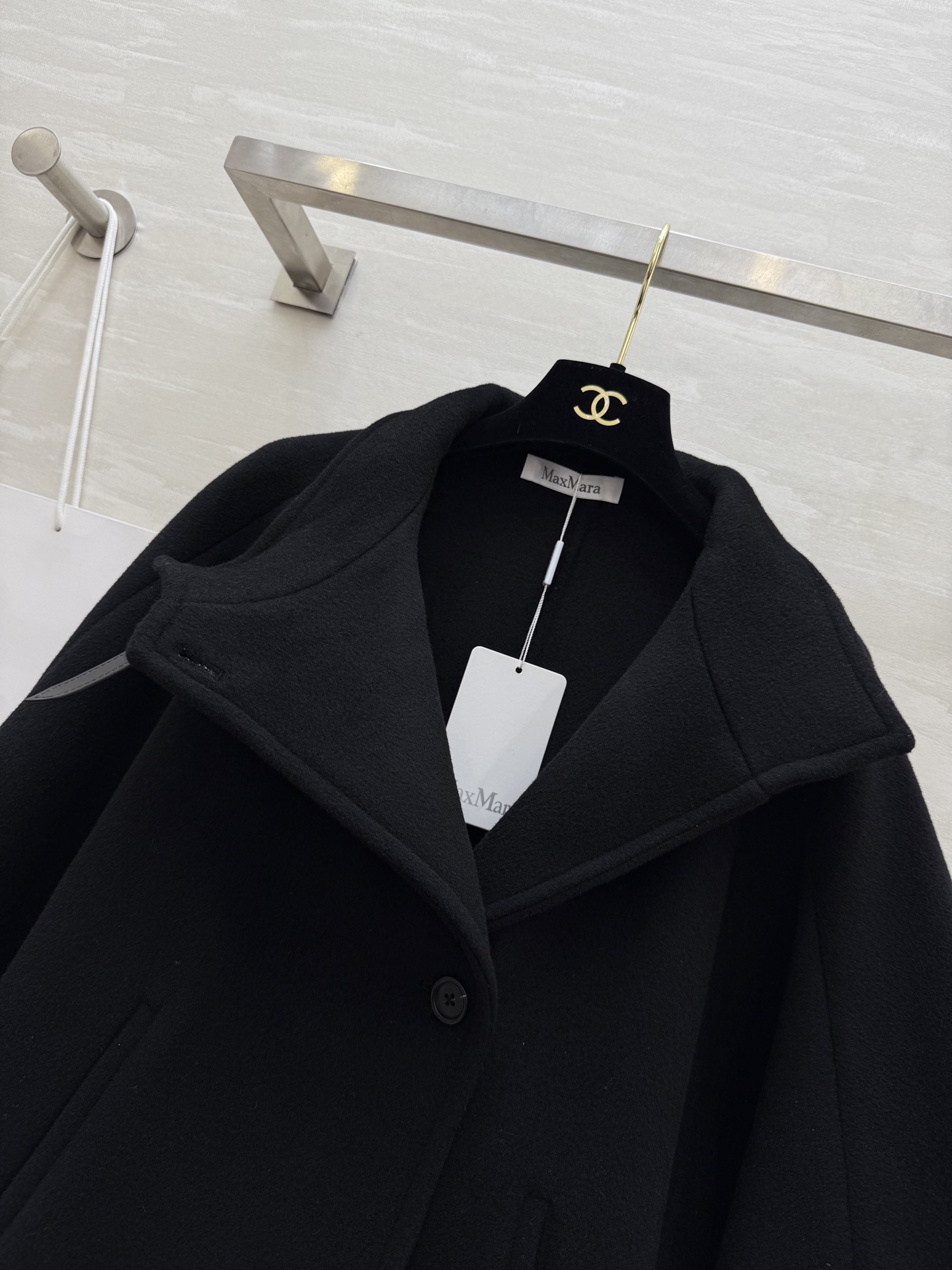 #Maxmar♡²⁵秋冬新款 羊毛呢斗篷外套 高品质 现货来size：S/M/L（s码胸围：146，衣长