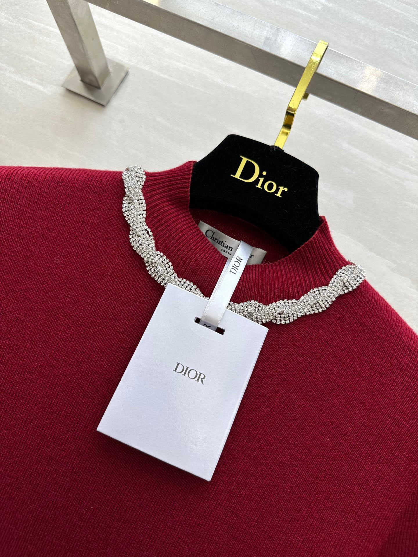 #DIO♡²⁵新款 重工钉钻羊毛上衣 领口重工满钻 今年一定满赚[烟花] 袖口蕾丝拼接细节感十足 定制羊