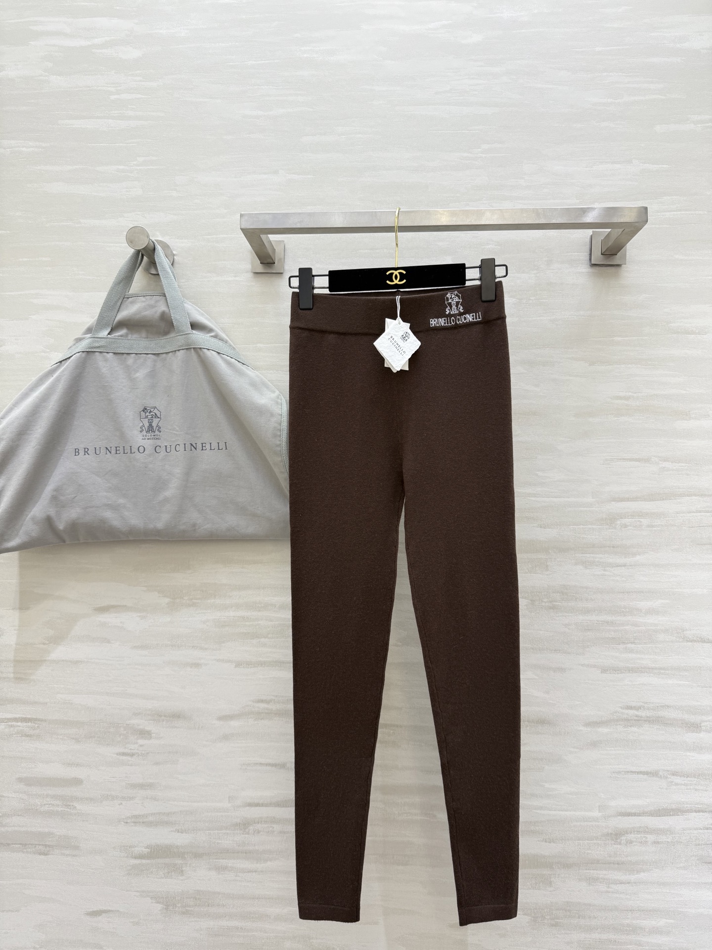 NO:624833,#Brunello Cucinell new autumn and winter logo embroidered wool leggings, high quality customization, available in stock, sizeS/M/L (S size waist 64, pants length 91),, brunello cucinelli, alexander wang19860909#Brunello Cucinell秋冬新款 logo刺绣羊毛打底裤 高品质定制 现货首发sizeS/M/L（s码腰围64,裤长91）,,brunello cucinelli,alexander wang,Women's clothing