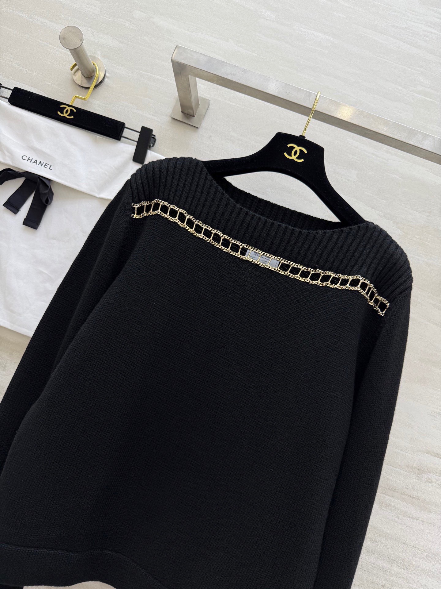Chanel Cashmere Chain Strap Tank Top - Luxurious & High-Quality 3 i1765122690761 3096 0 1