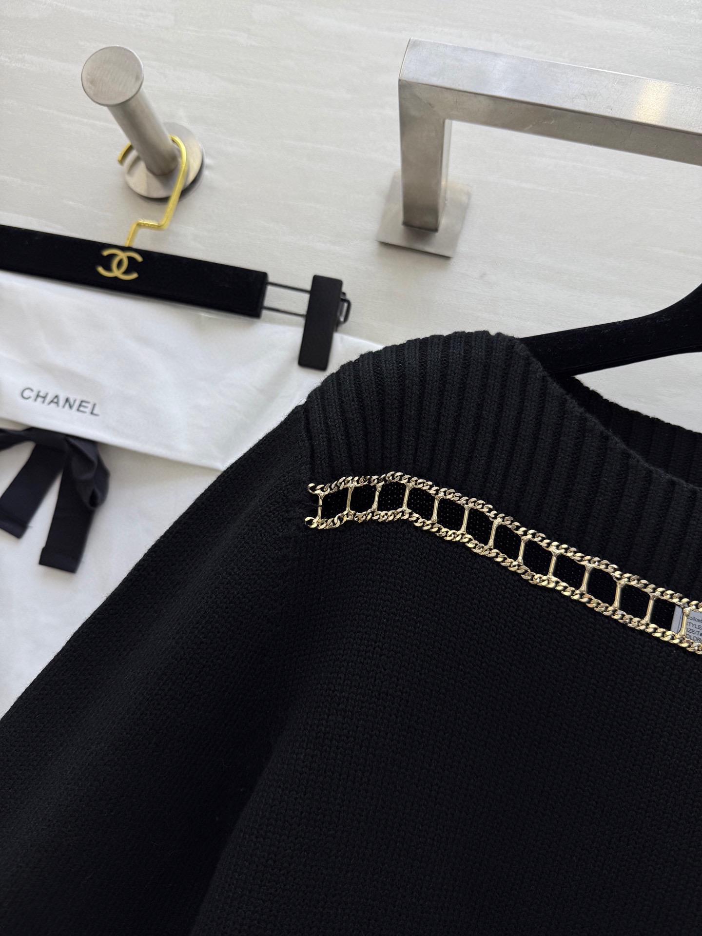 Chanel Cashmere Chain Strap Tank Top - Luxurious & High-Quality 4 i1765122690761 7551 0 2