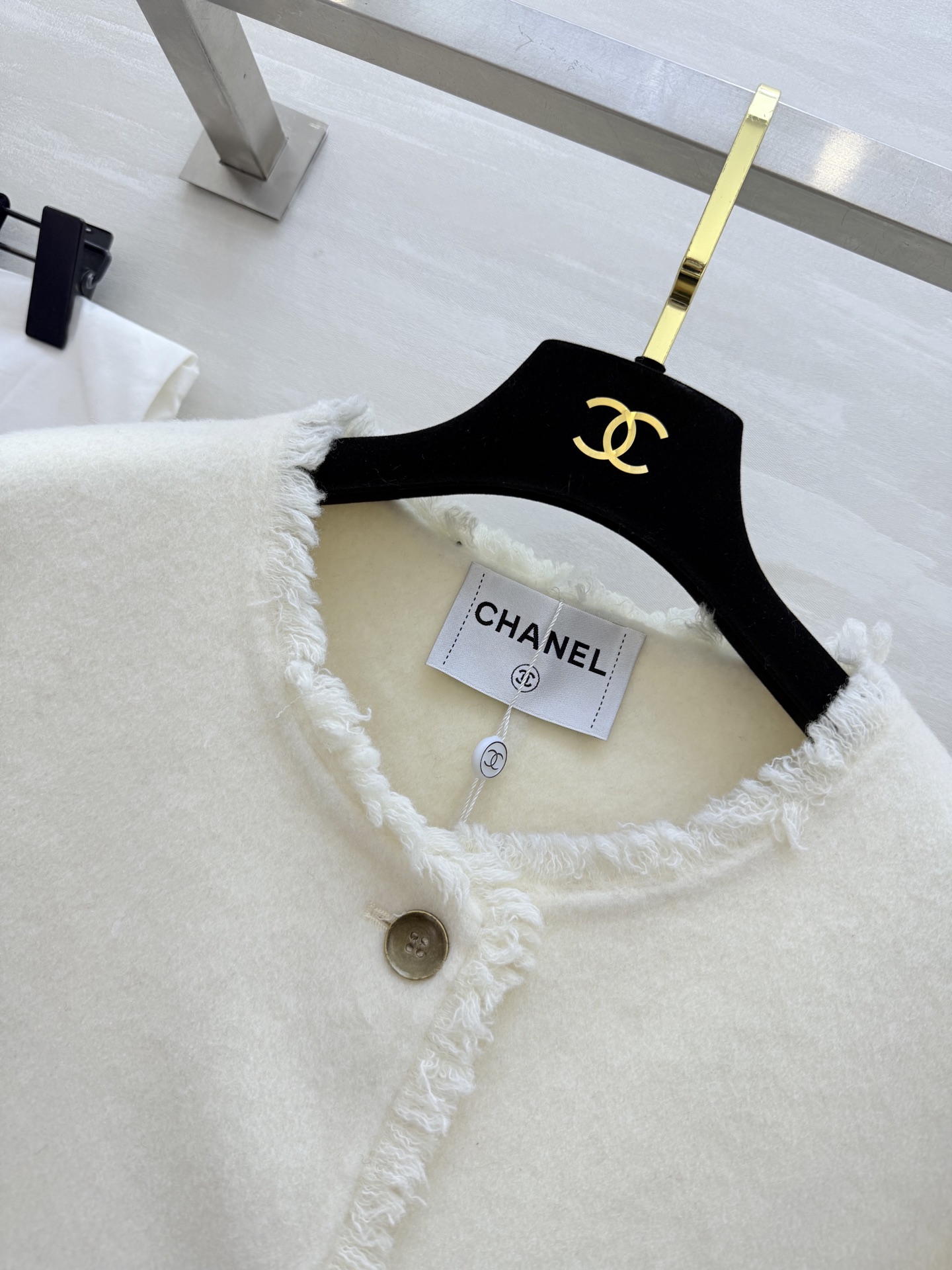 #Chane♡²⁵秋冬新款 双面呢羊毛外套 高品质定制 现货首发size：S/M/L（M码肩宽：46，胸