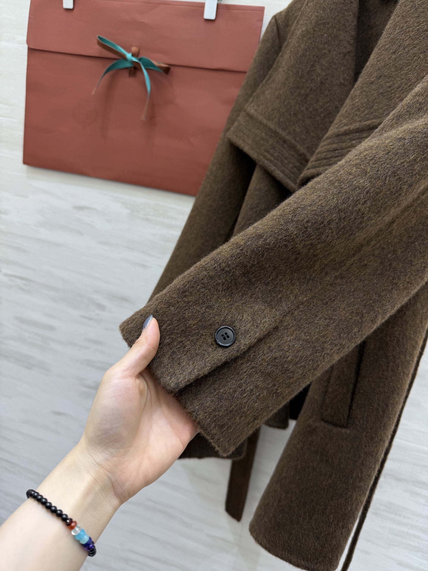 Loro Pian♡不规则翻领羊毛呢大衣 高品质定制 现货首发size：S/M/L（s码肩宽：42，胸围