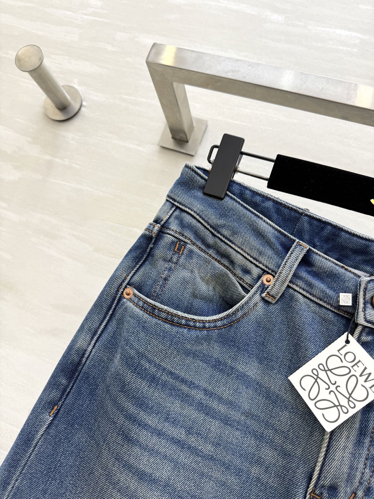 #Loew♡新款 加绒直筒牛仔裤 高品质定制 现货首发size：26/27/28/29/30（28码腰围
