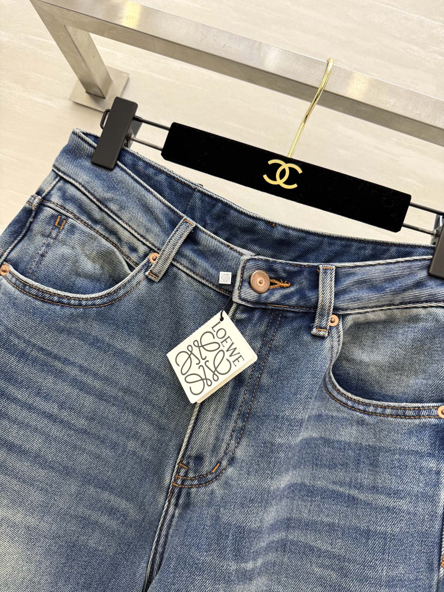 #Loew♡新款 加绒直筒牛仔裤 高品质定制 现货首发size：26/27/28/29/30（28码腰围