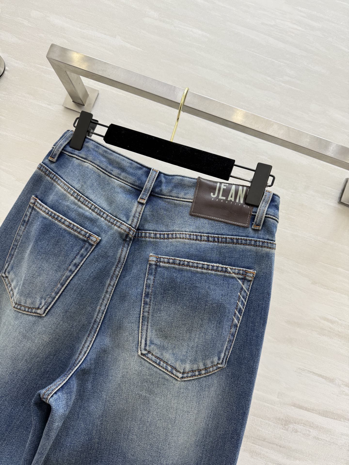 #Loew♡新款 加绒直筒牛仔裤 高品质定制 现货首发size：26/27/28/29/30（28码腰围